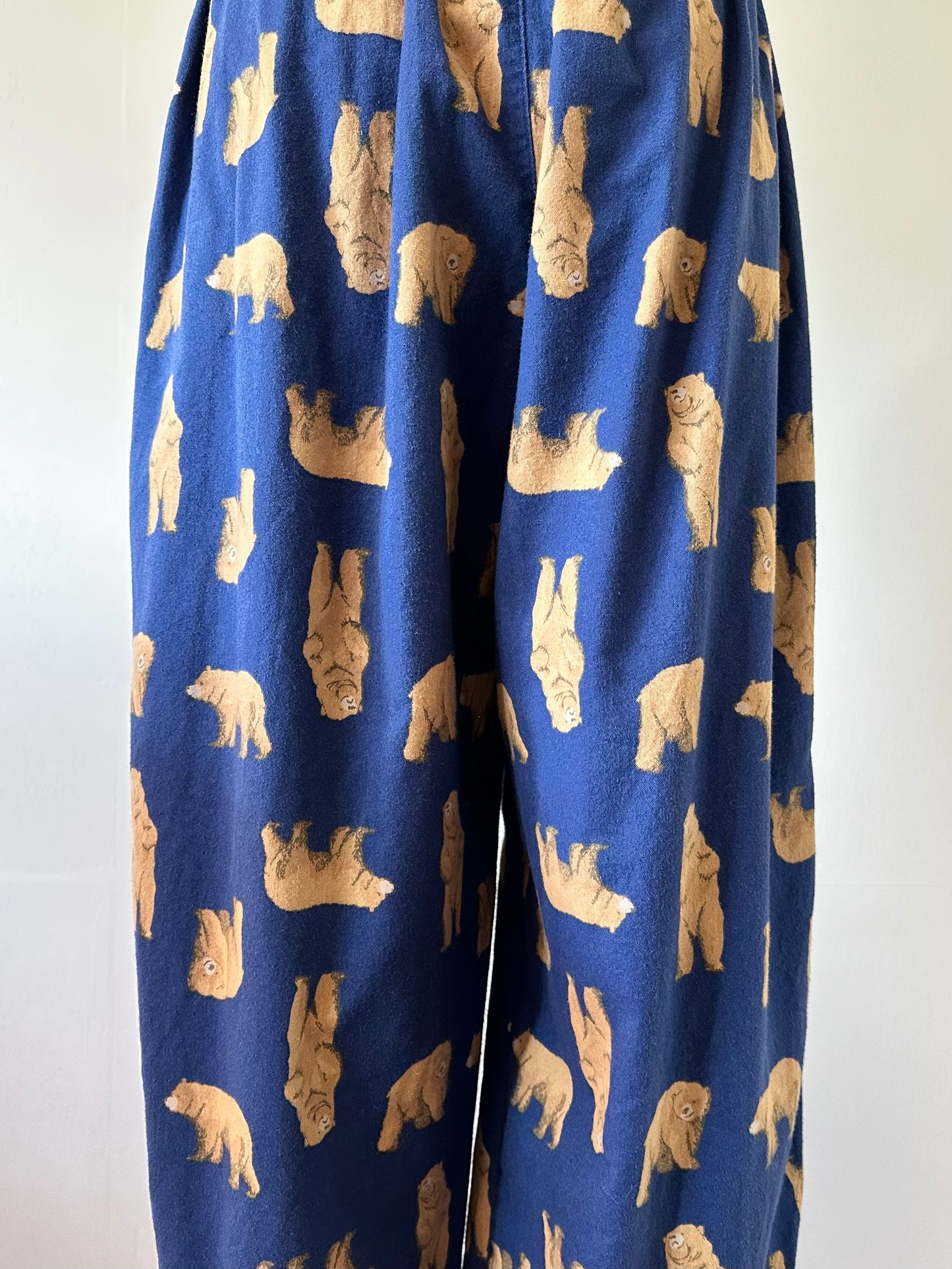 bear pattern pants