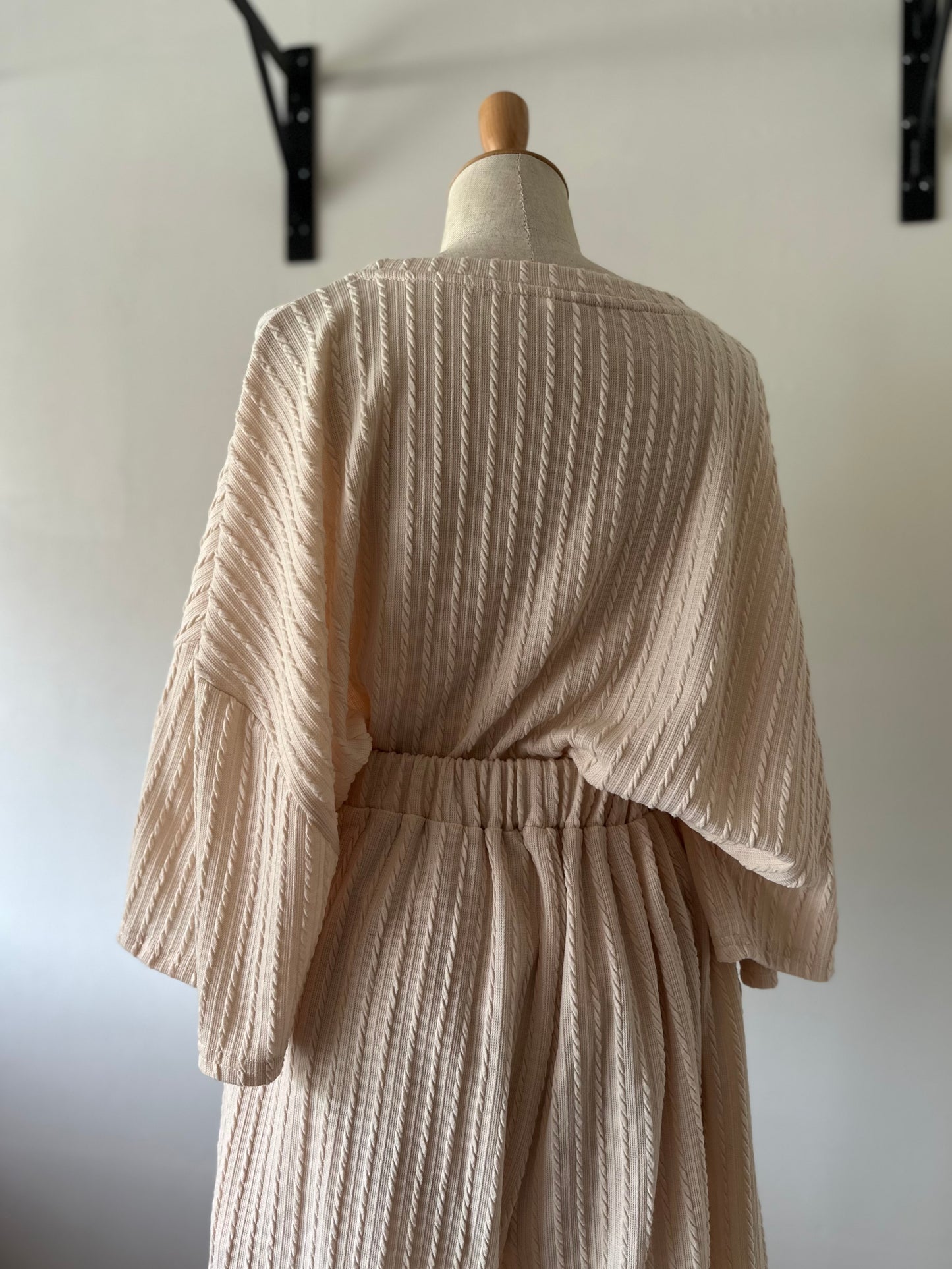 cable pattern two-piece(set)