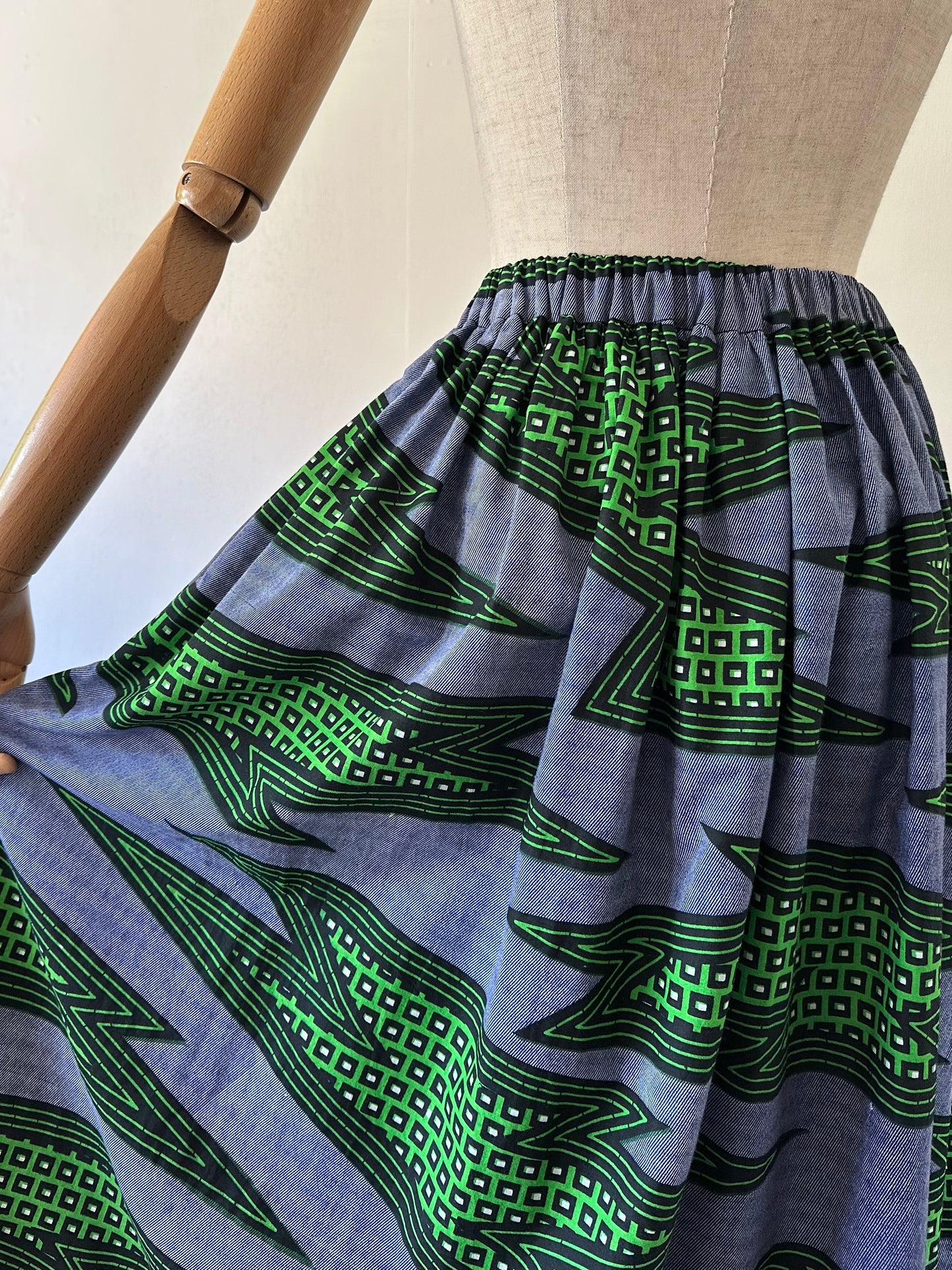 African print skirt