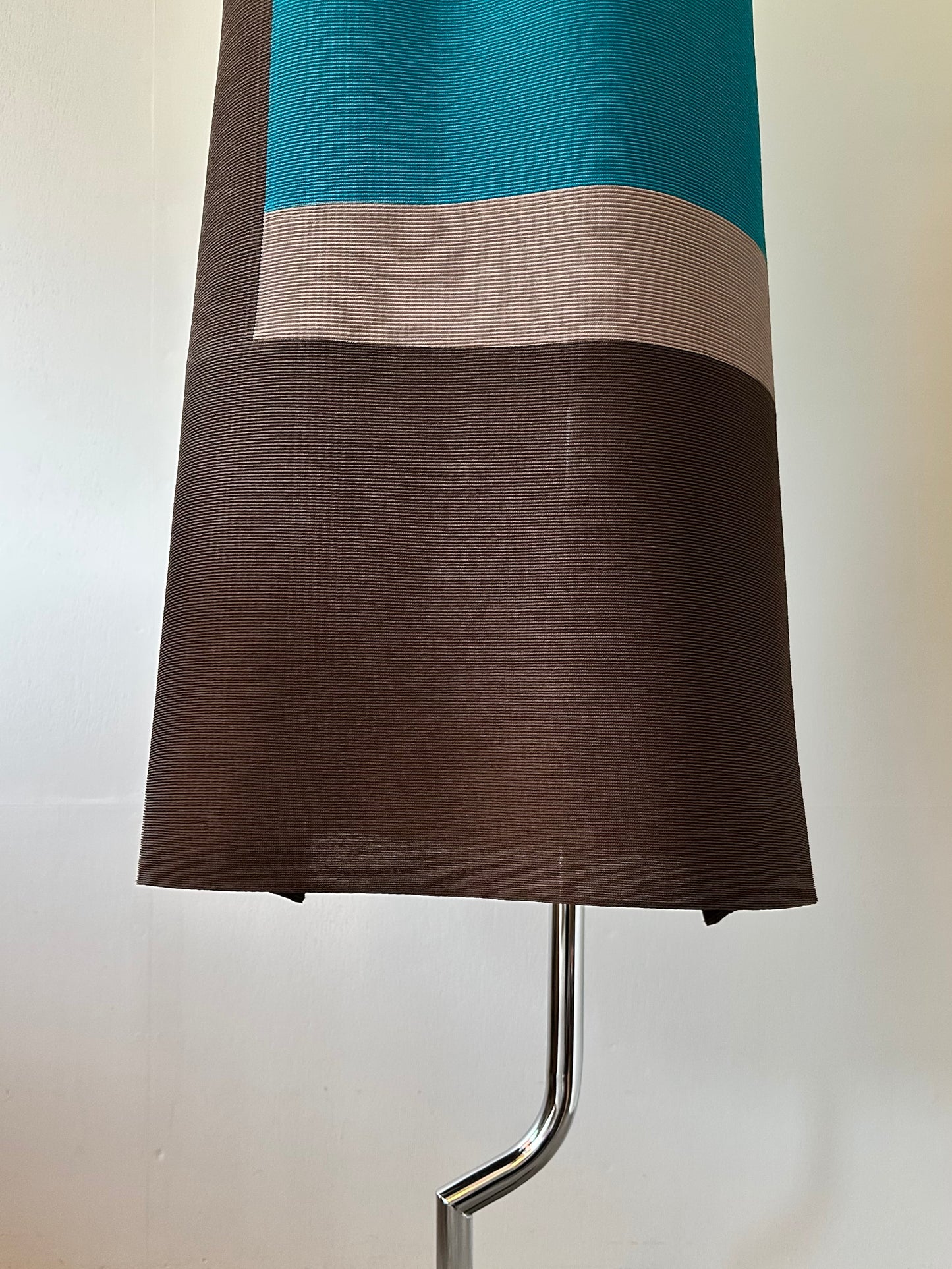 color block pleats dress