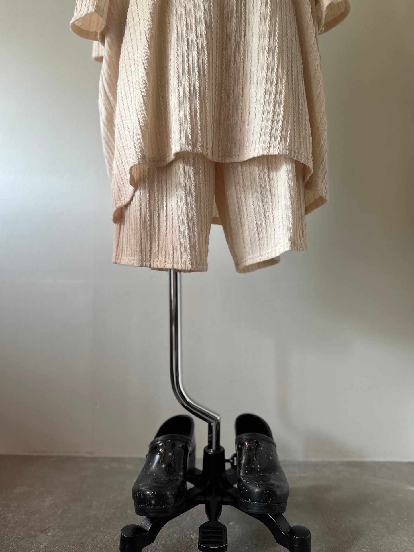cable pattern two-piece(set)