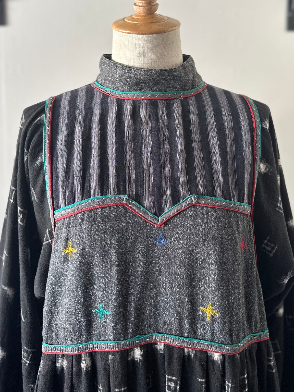 All-over pattern INDIA cotton dress