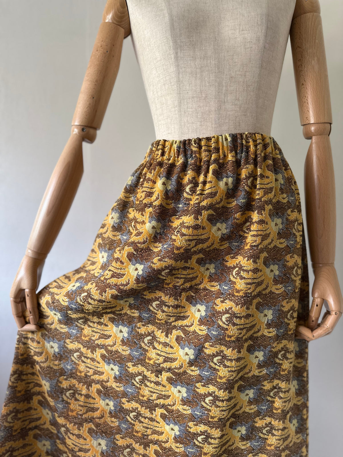 woven maxi skirt