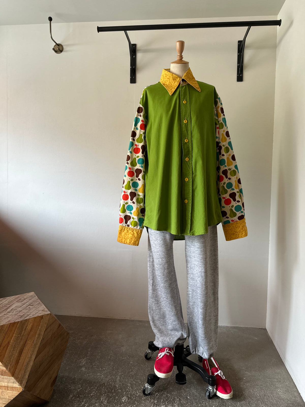 fruit leaves pattern shirt