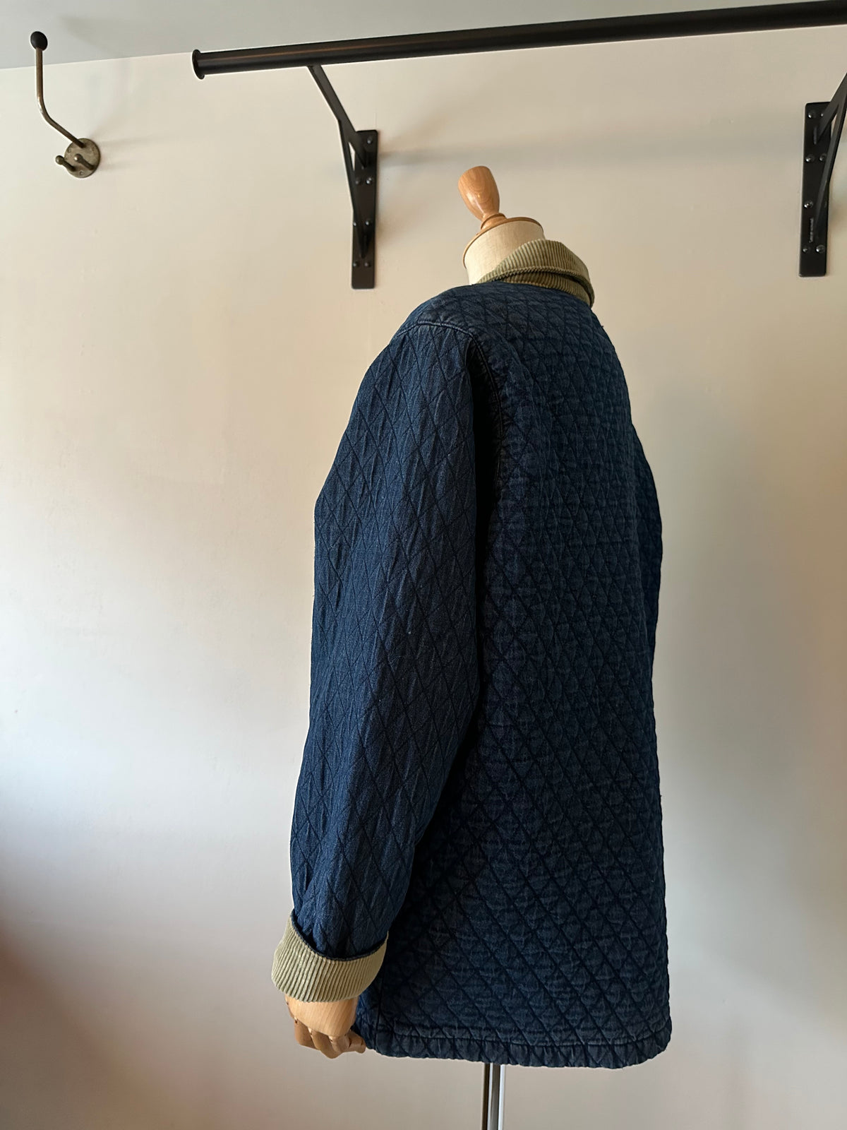 denim quilting jacket