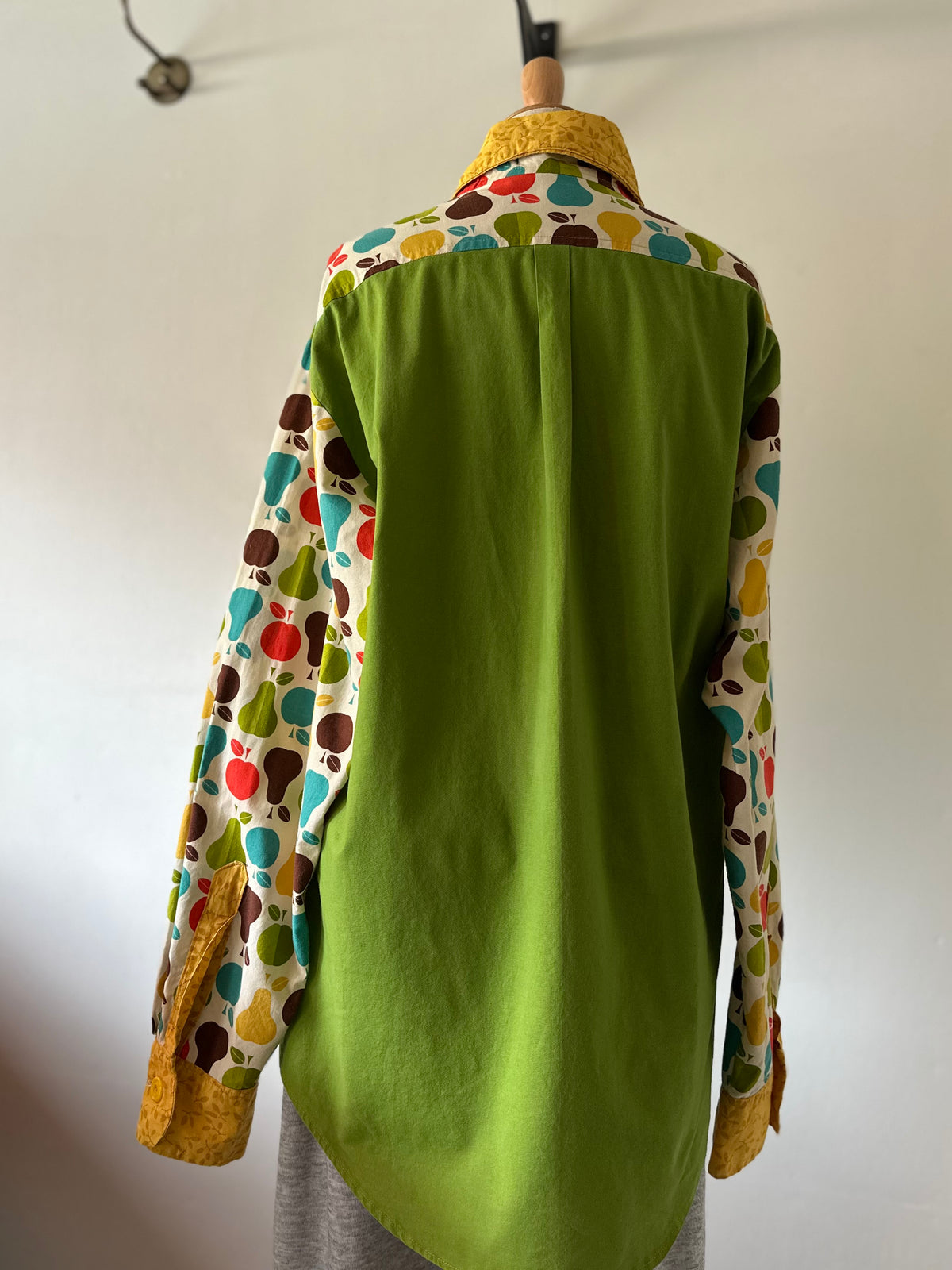 fruit leaves pattern shirt