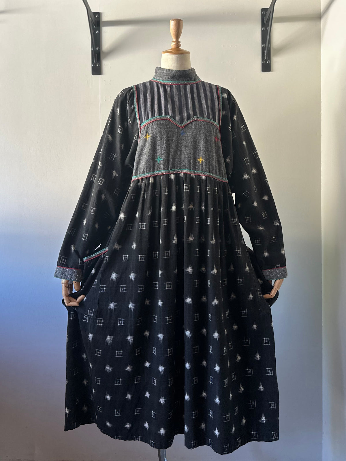 All-over pattern INDIA cotton dress