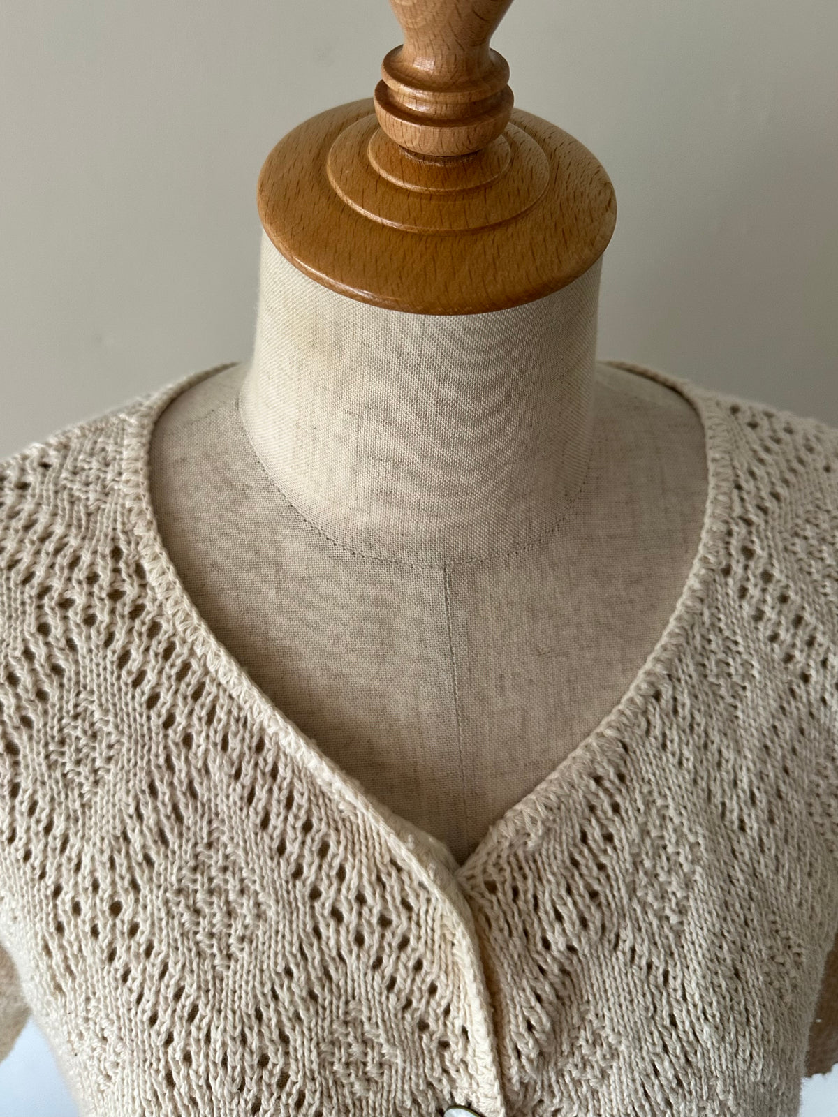 short sleeve knit cardigan