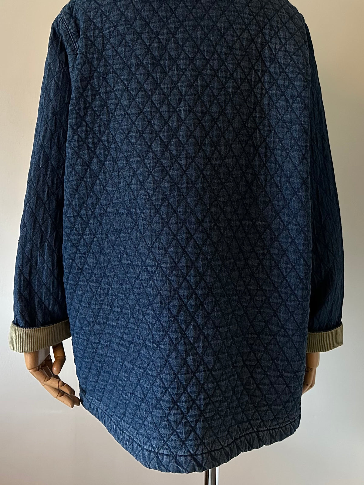 denim quilting jacket