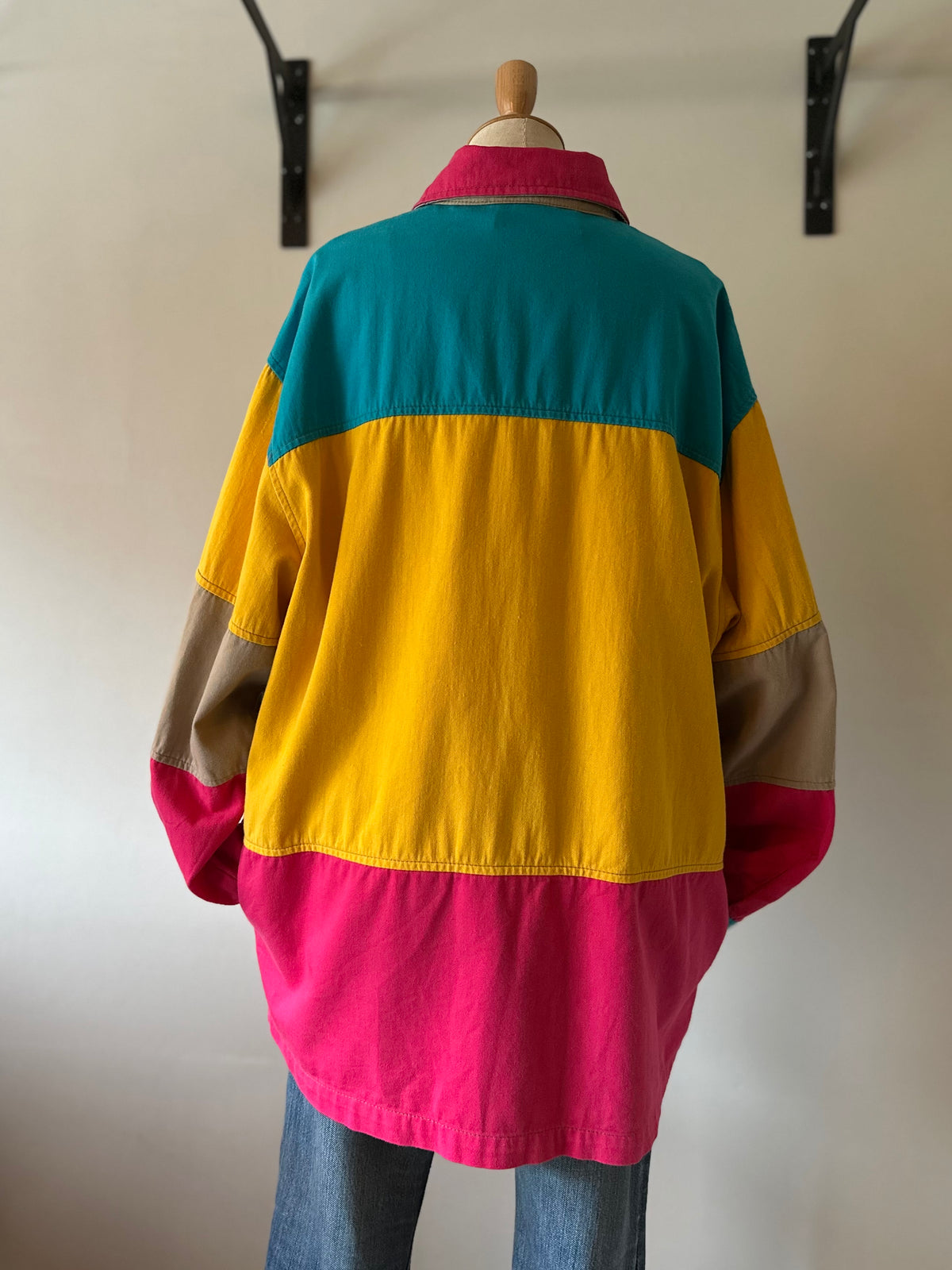 multicolored cotton jacket