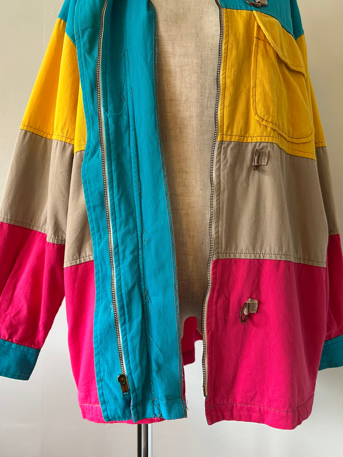 multicolored cotton jacket