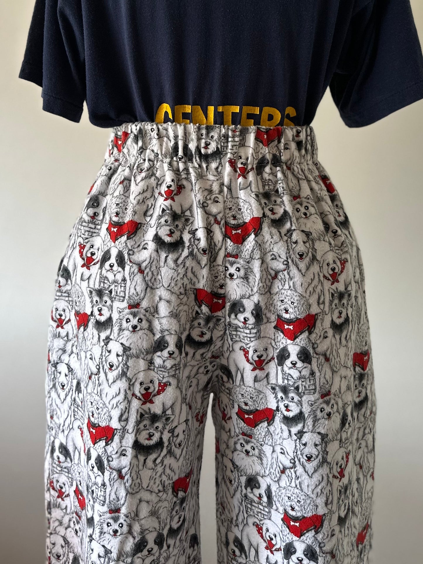 dog pattern pants