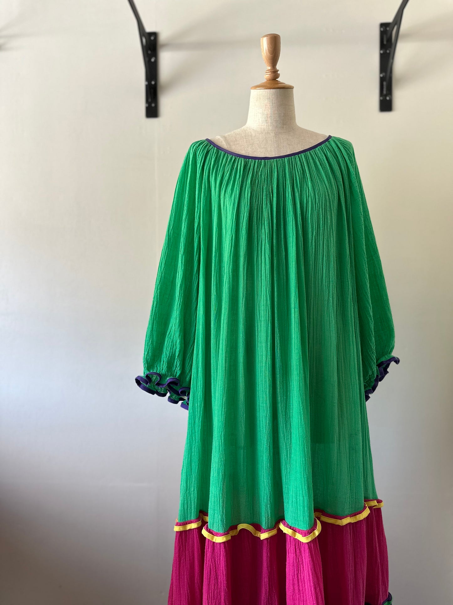 cotton tiered dress