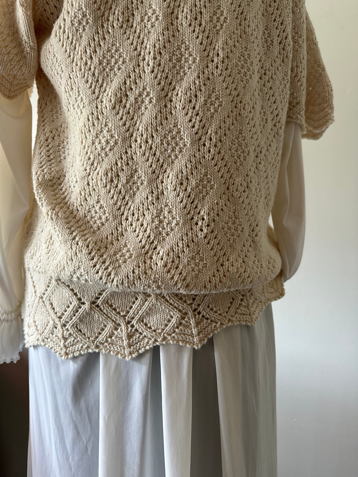 short sleeve knit cardigan