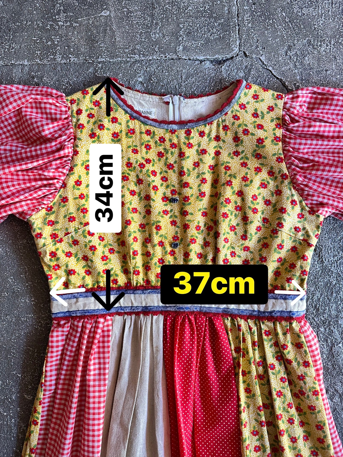 patchwork maxi dress