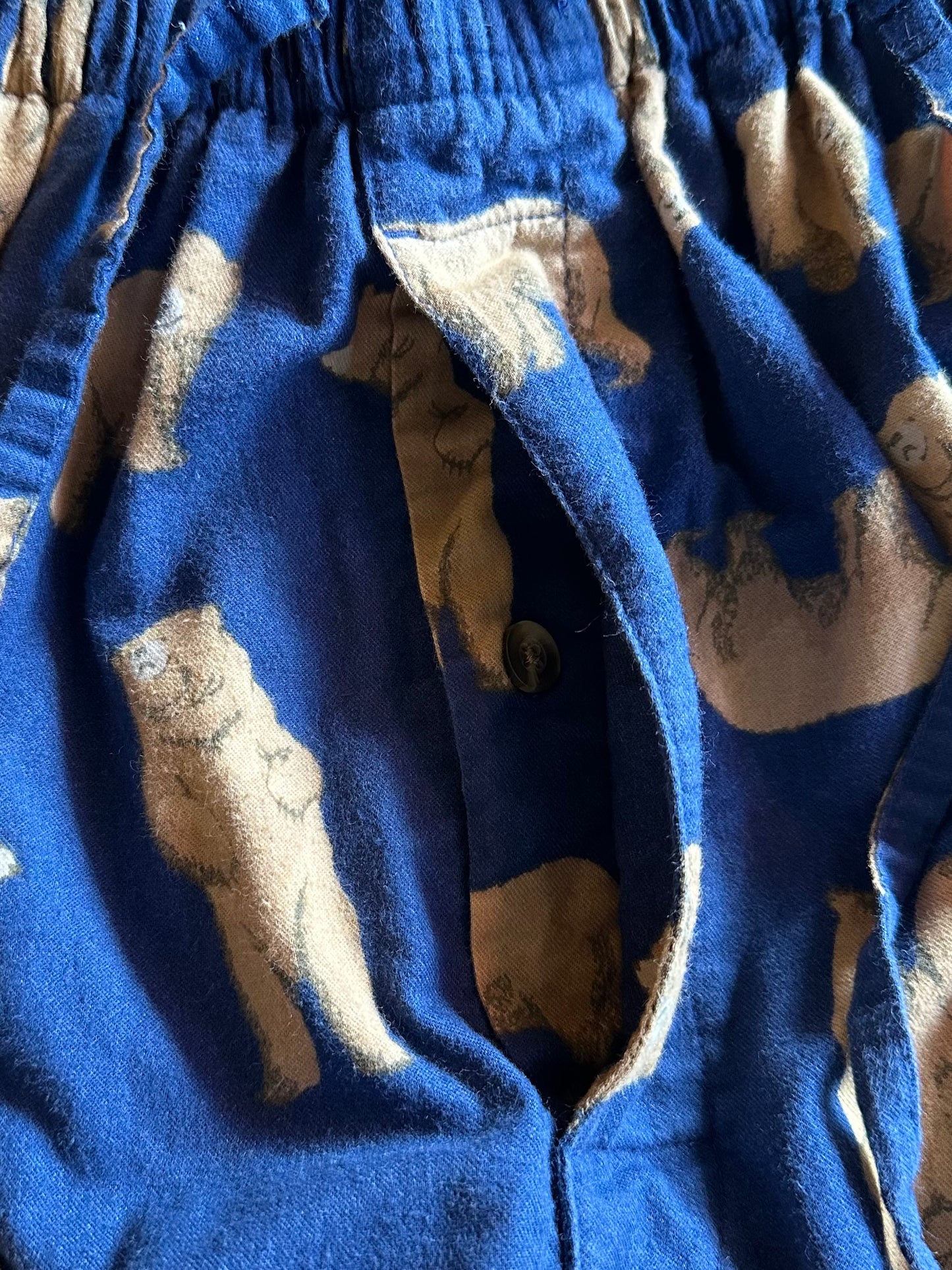 bear pattern pants