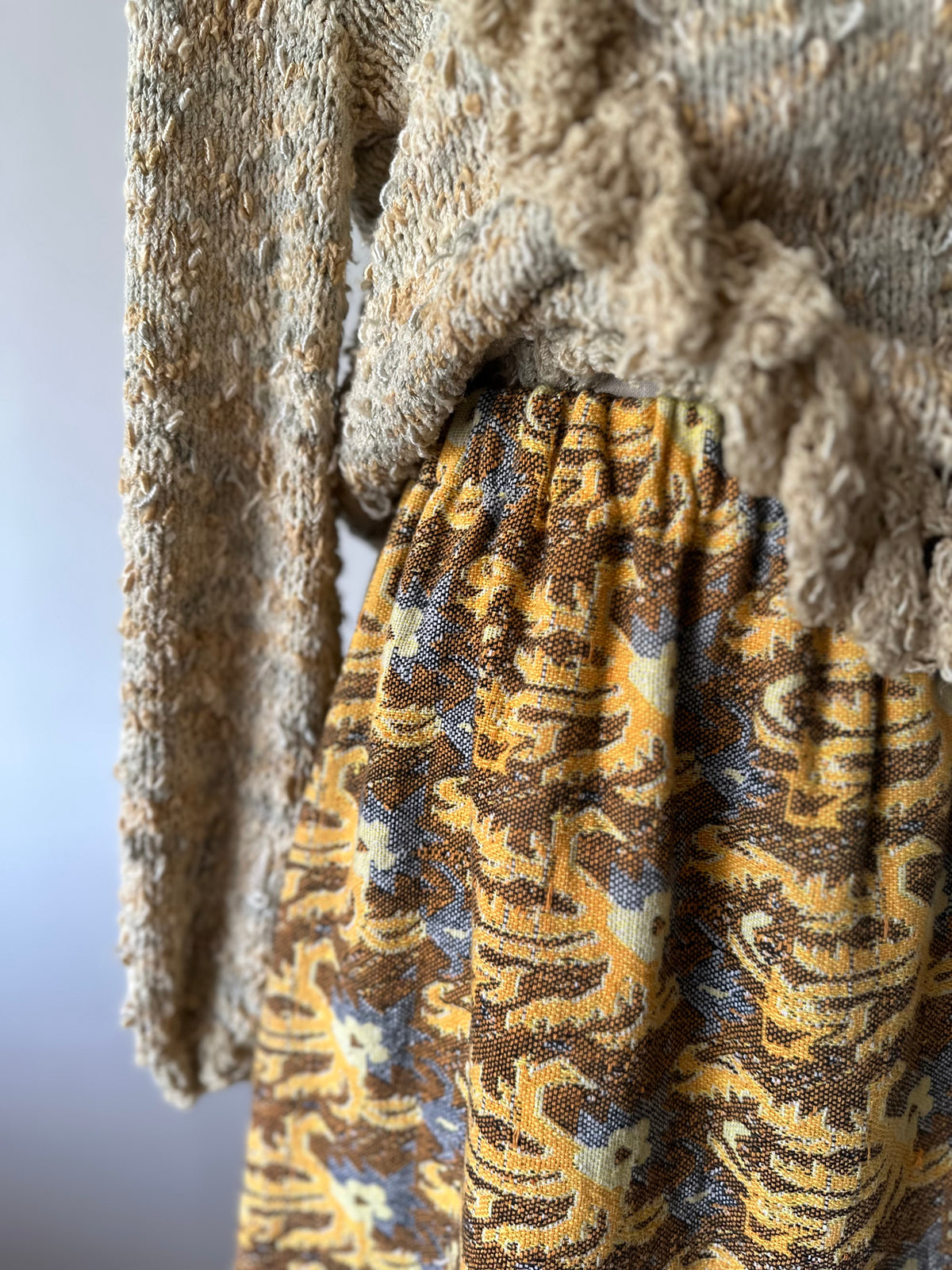 woven maxi skirt