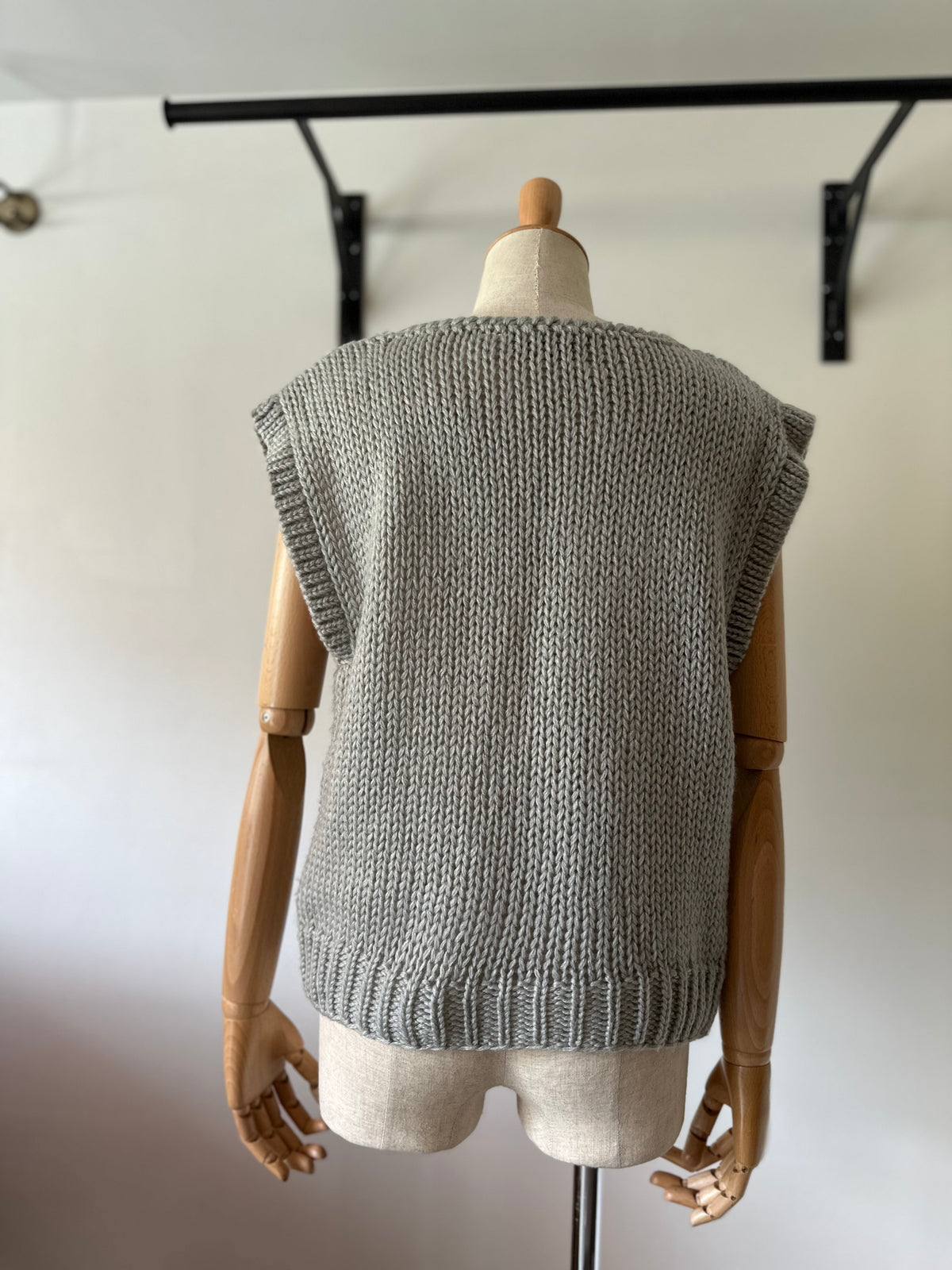 lacy knit vest