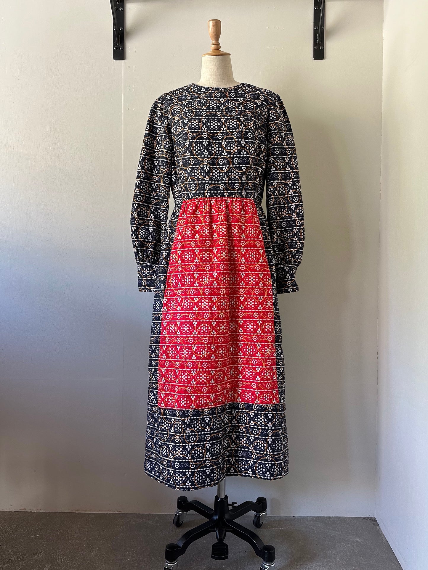 60s rhinestone layered design dress