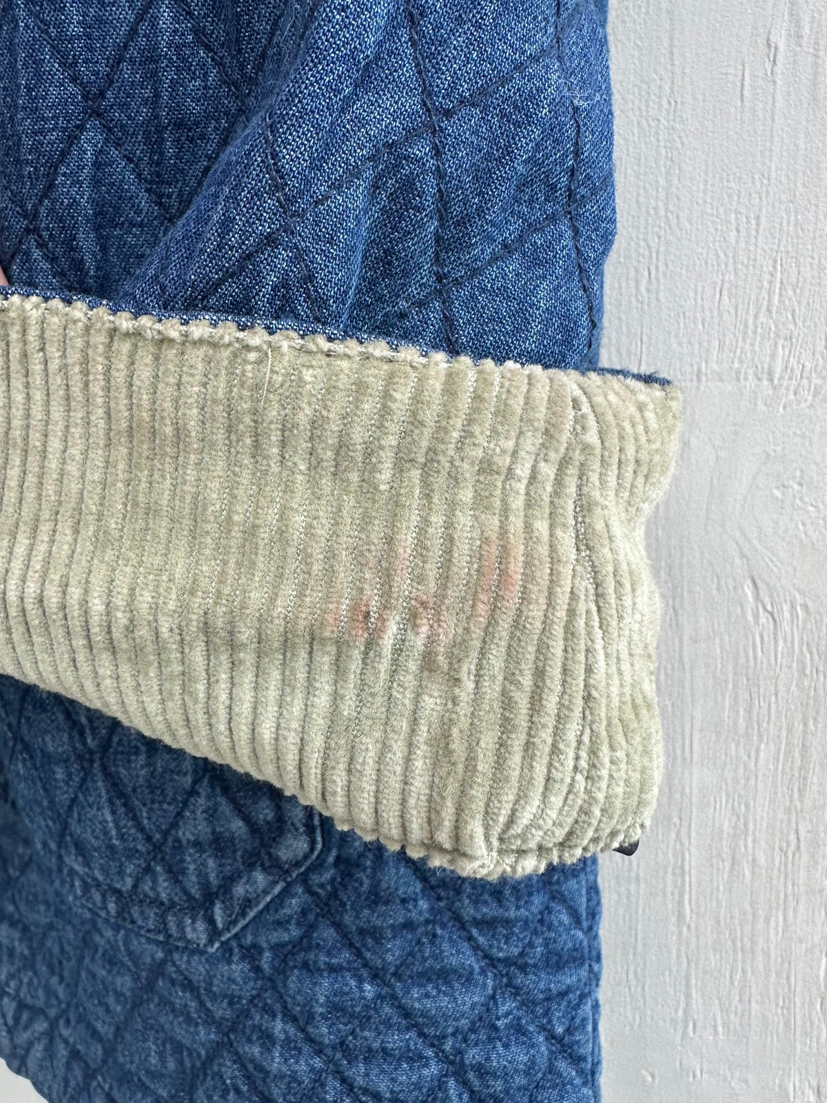 denim quilting jacket
