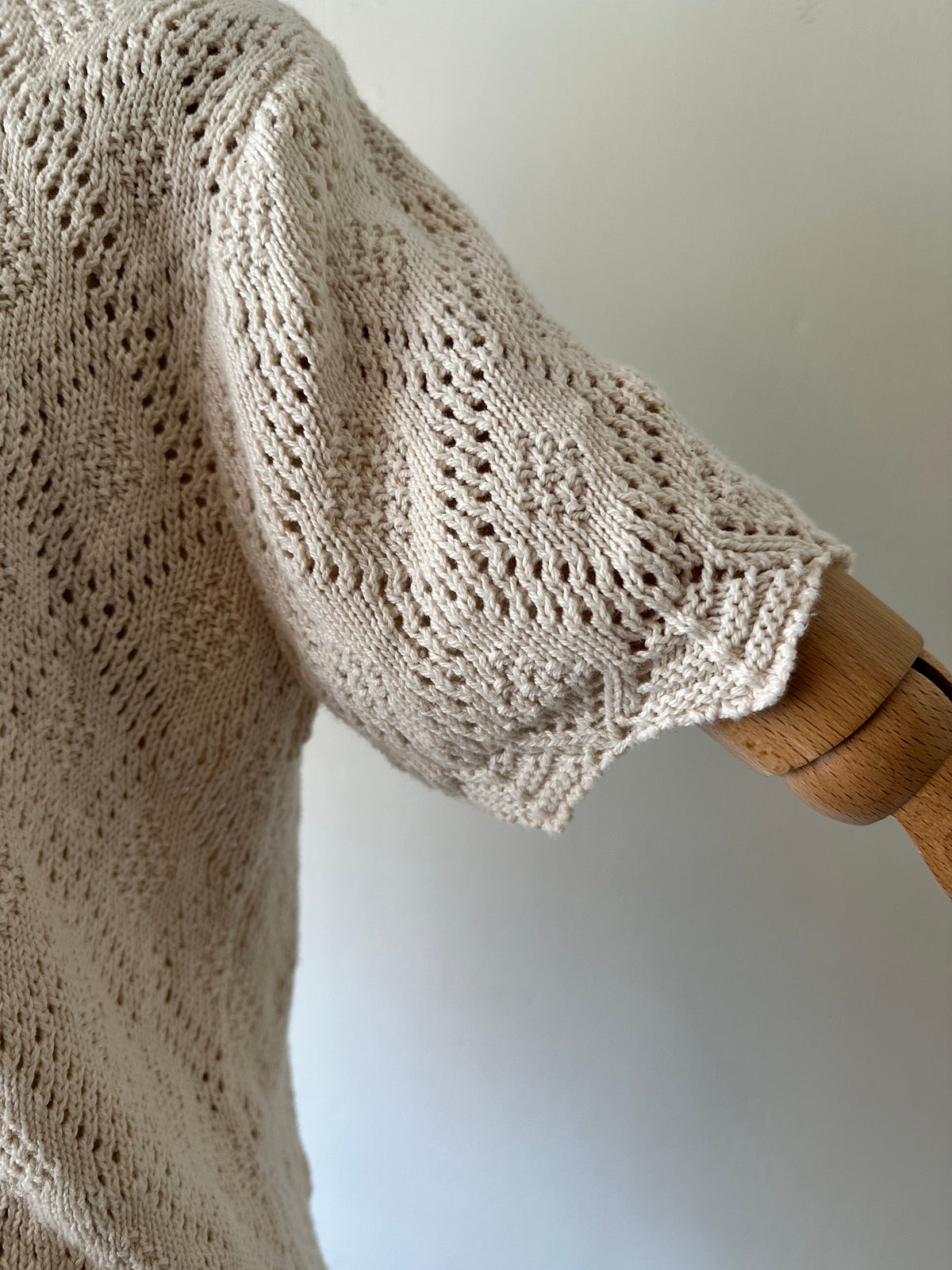 short sleeve knit cardigan