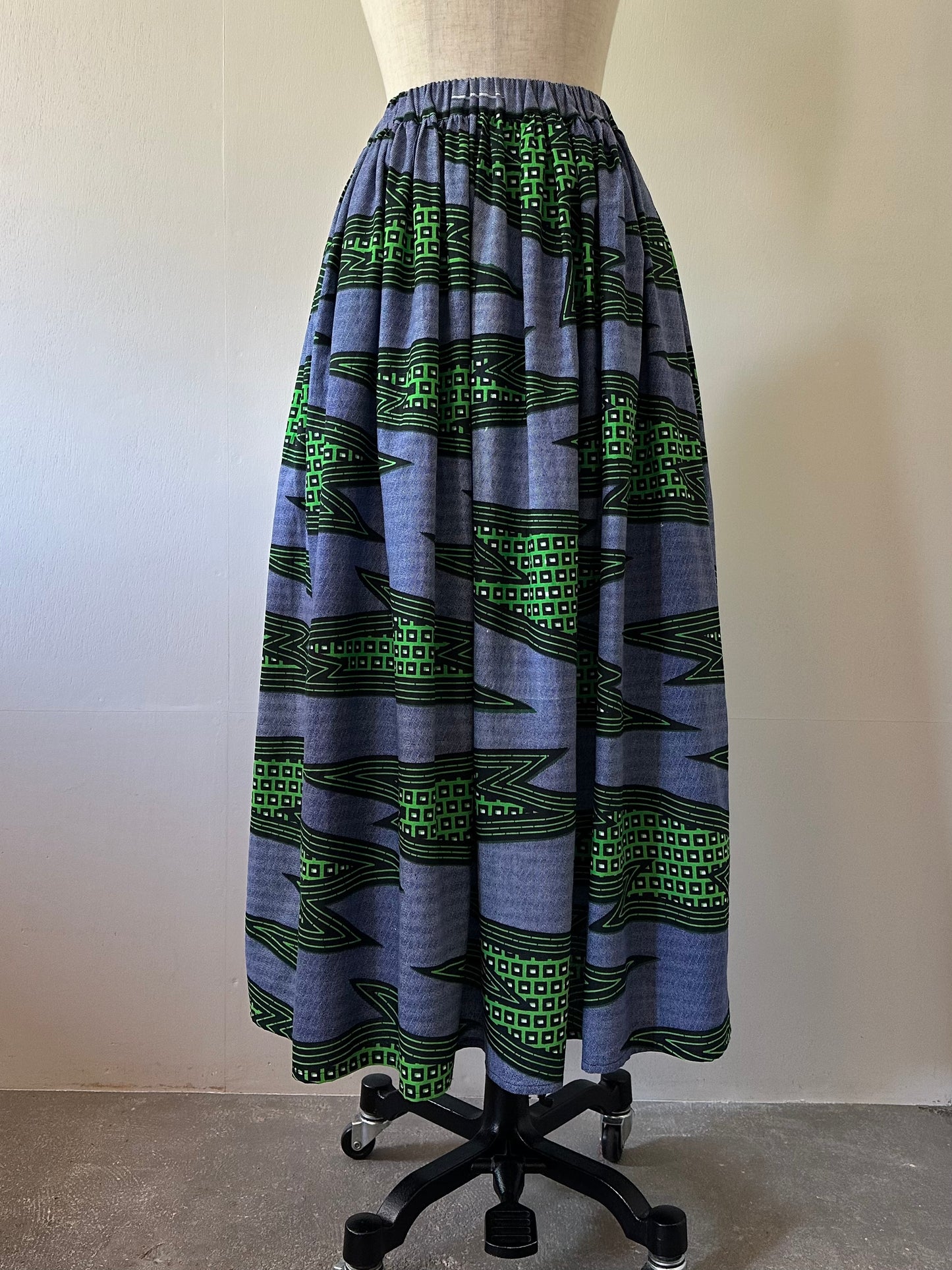 African print skirt