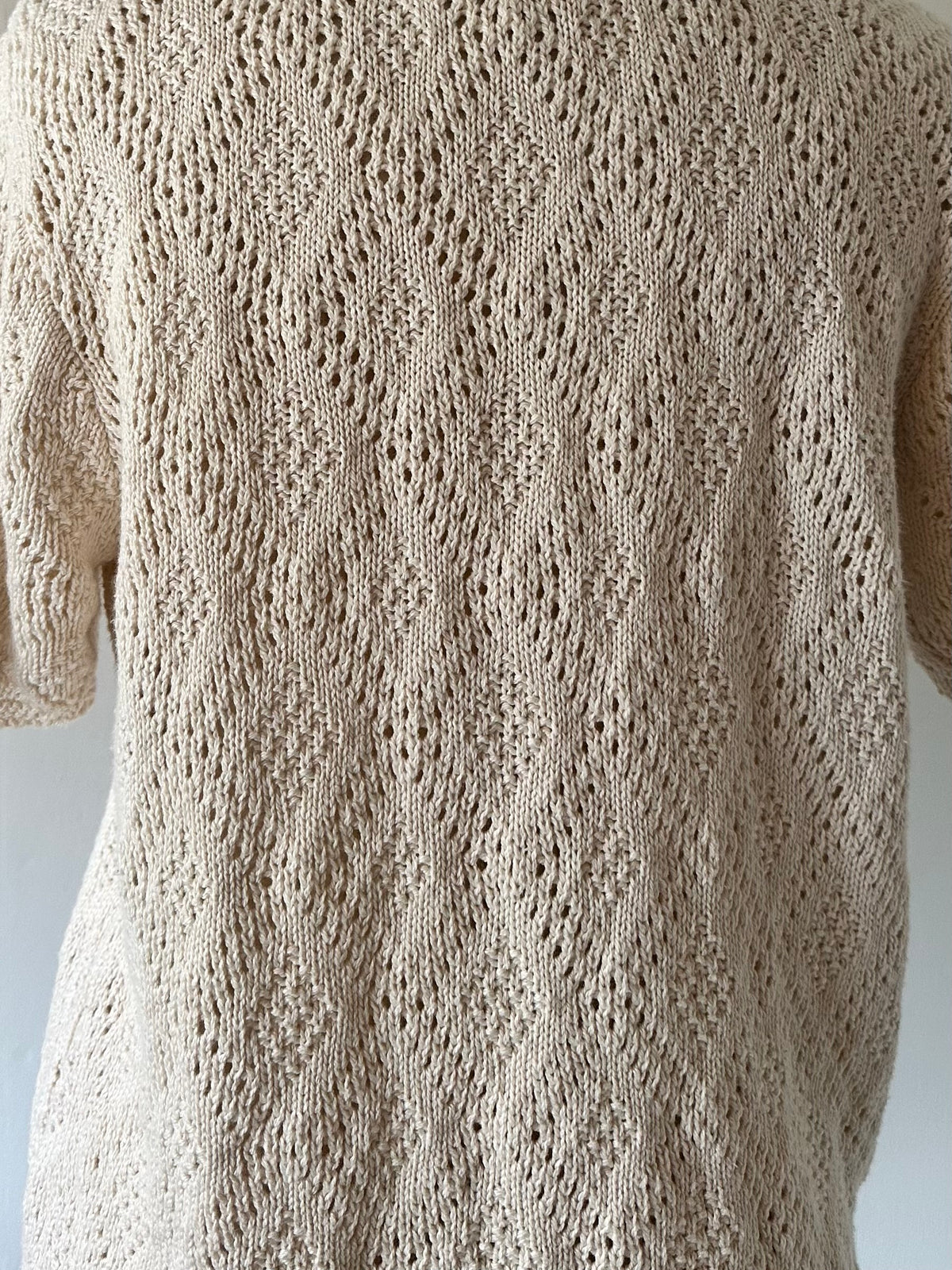 short sleeve knit cardigan
