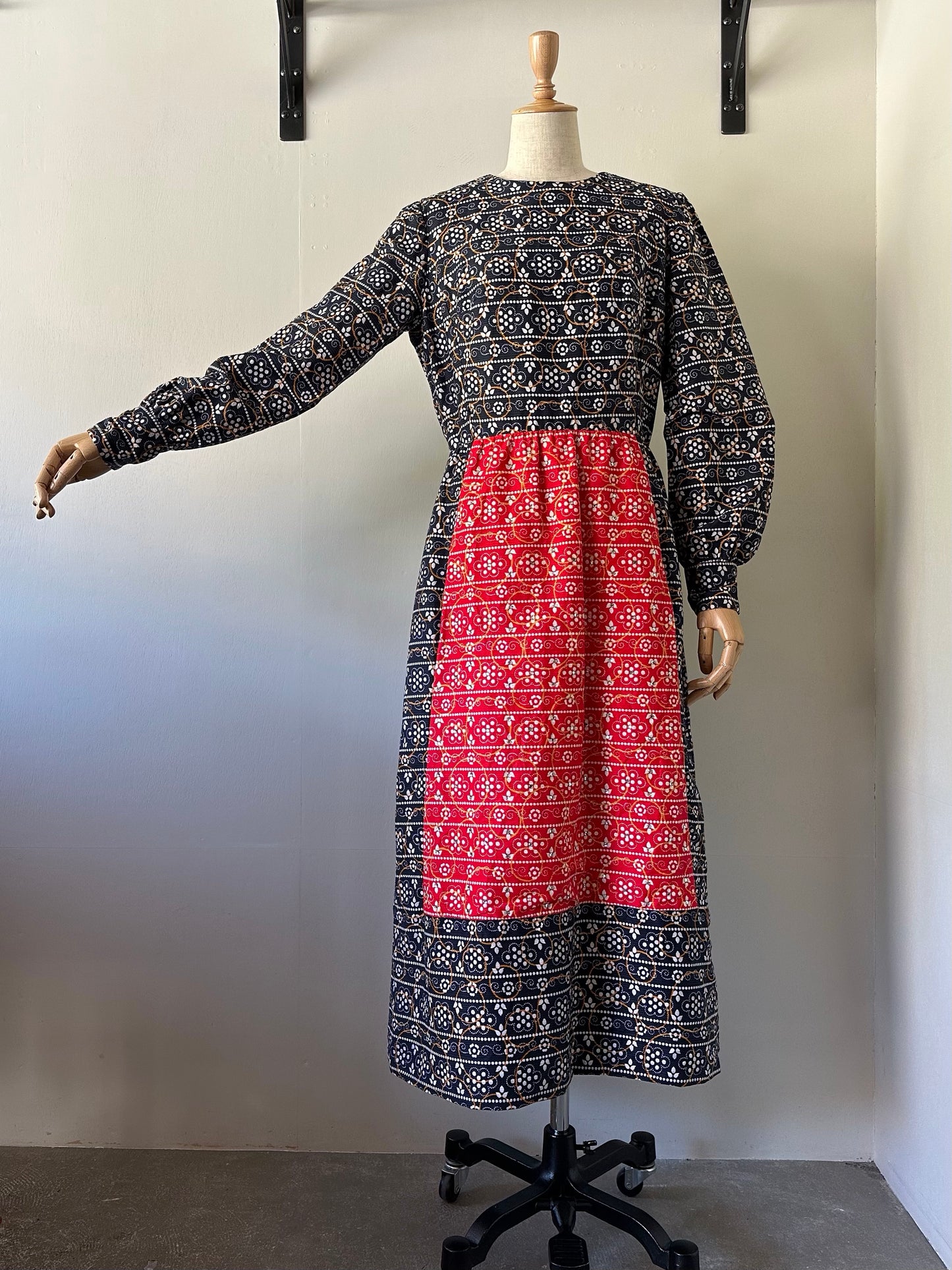 60s rhinestone layered design dress