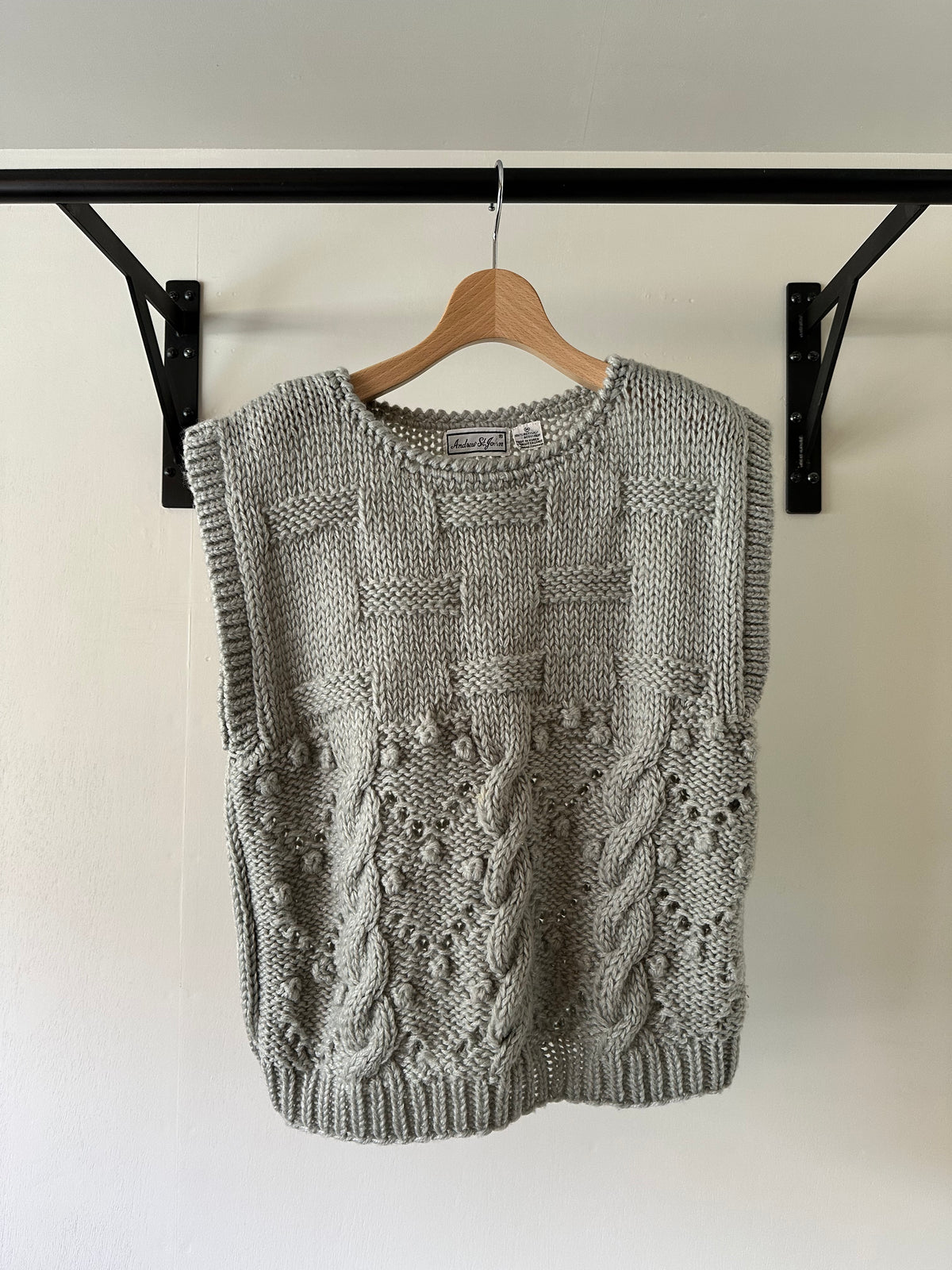 lacy knit vest