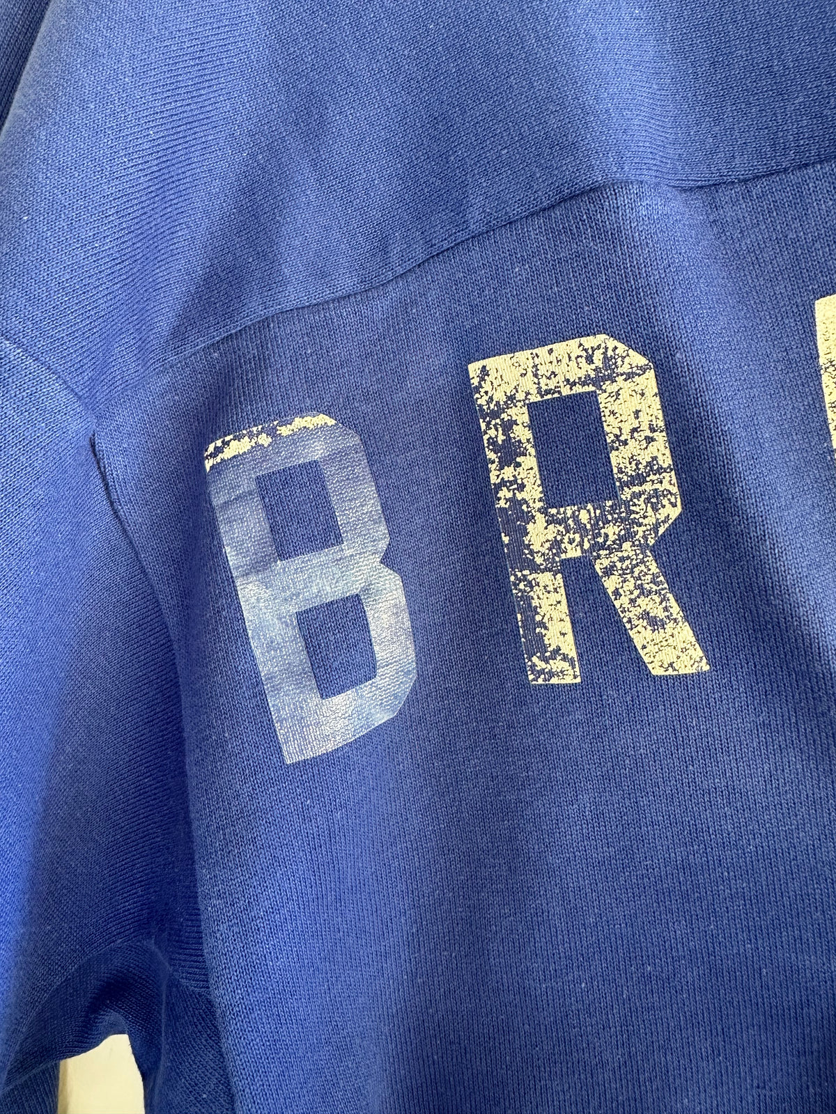 back print football T-shirt