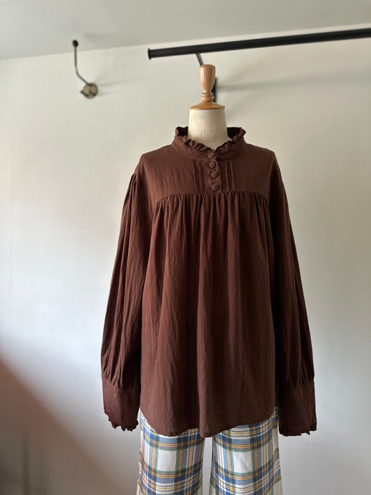 frill design blouse