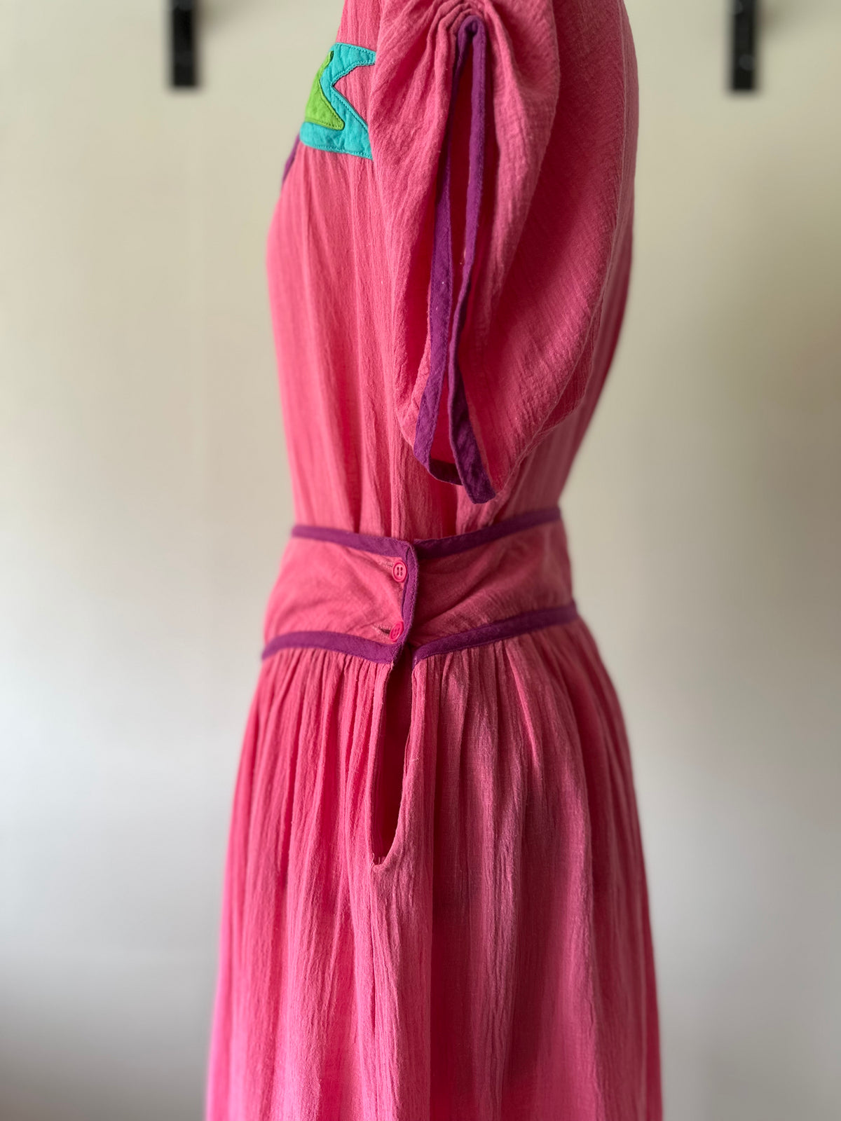 flower appliqué two-piece(set)