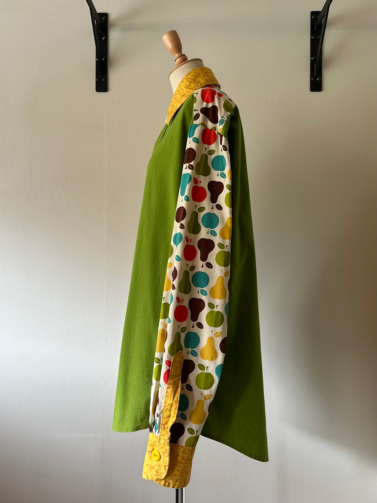 fruit leaves pattern shirt