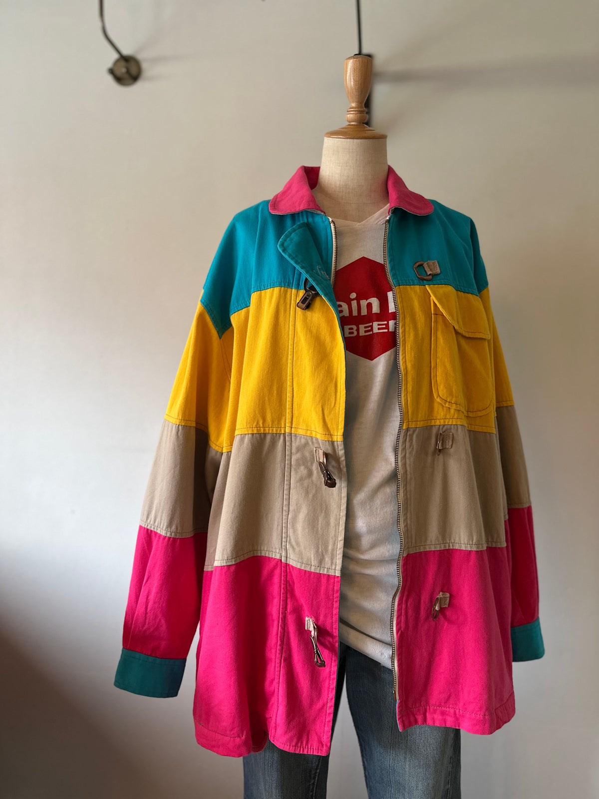 multicolored cotton jacket