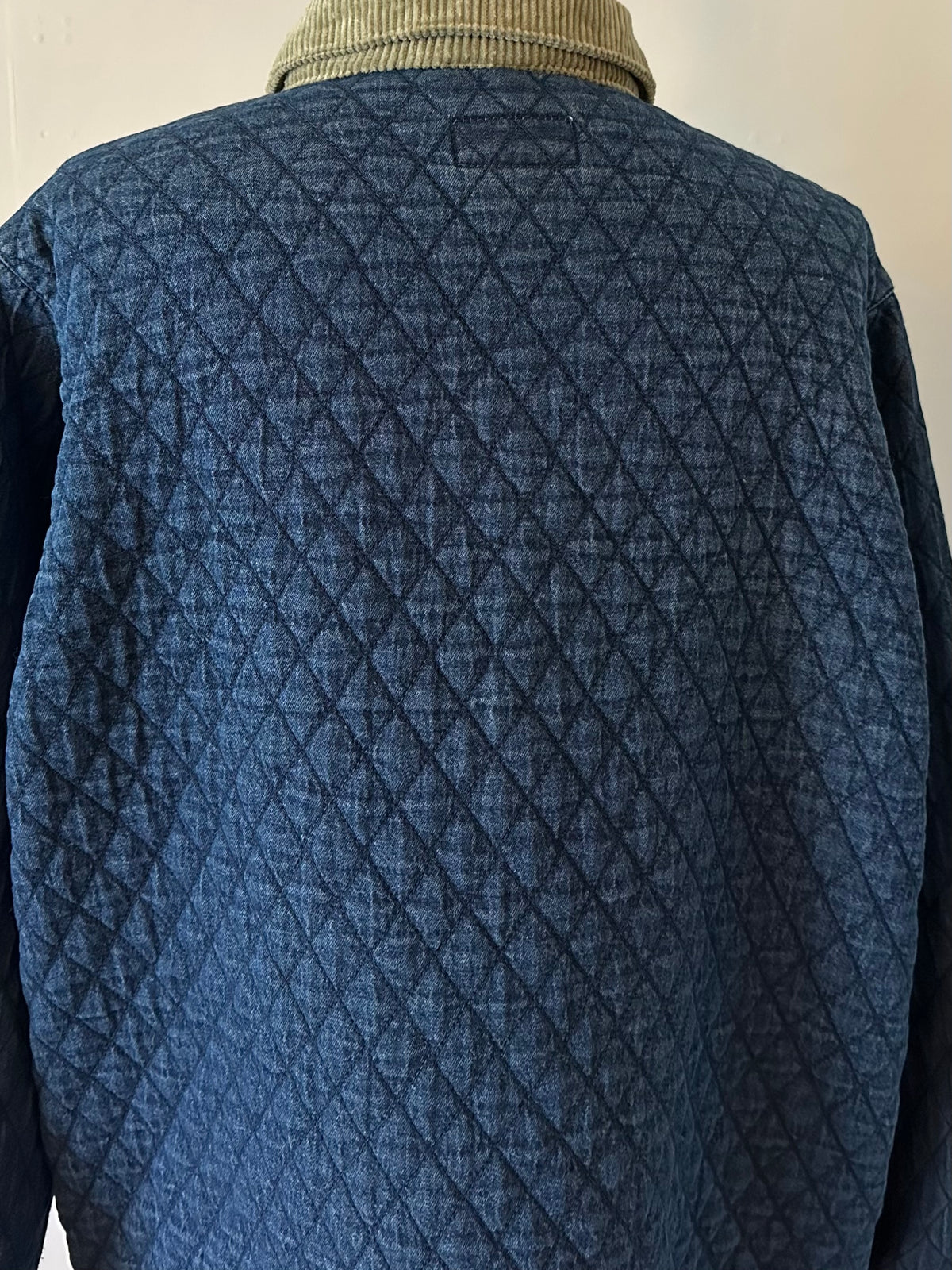 denim quilting jacket