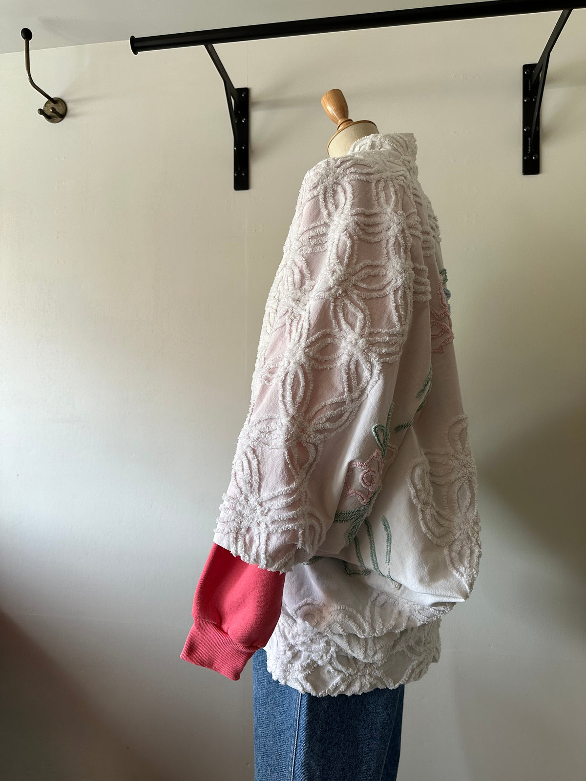 dolman sleeve chenille jacket