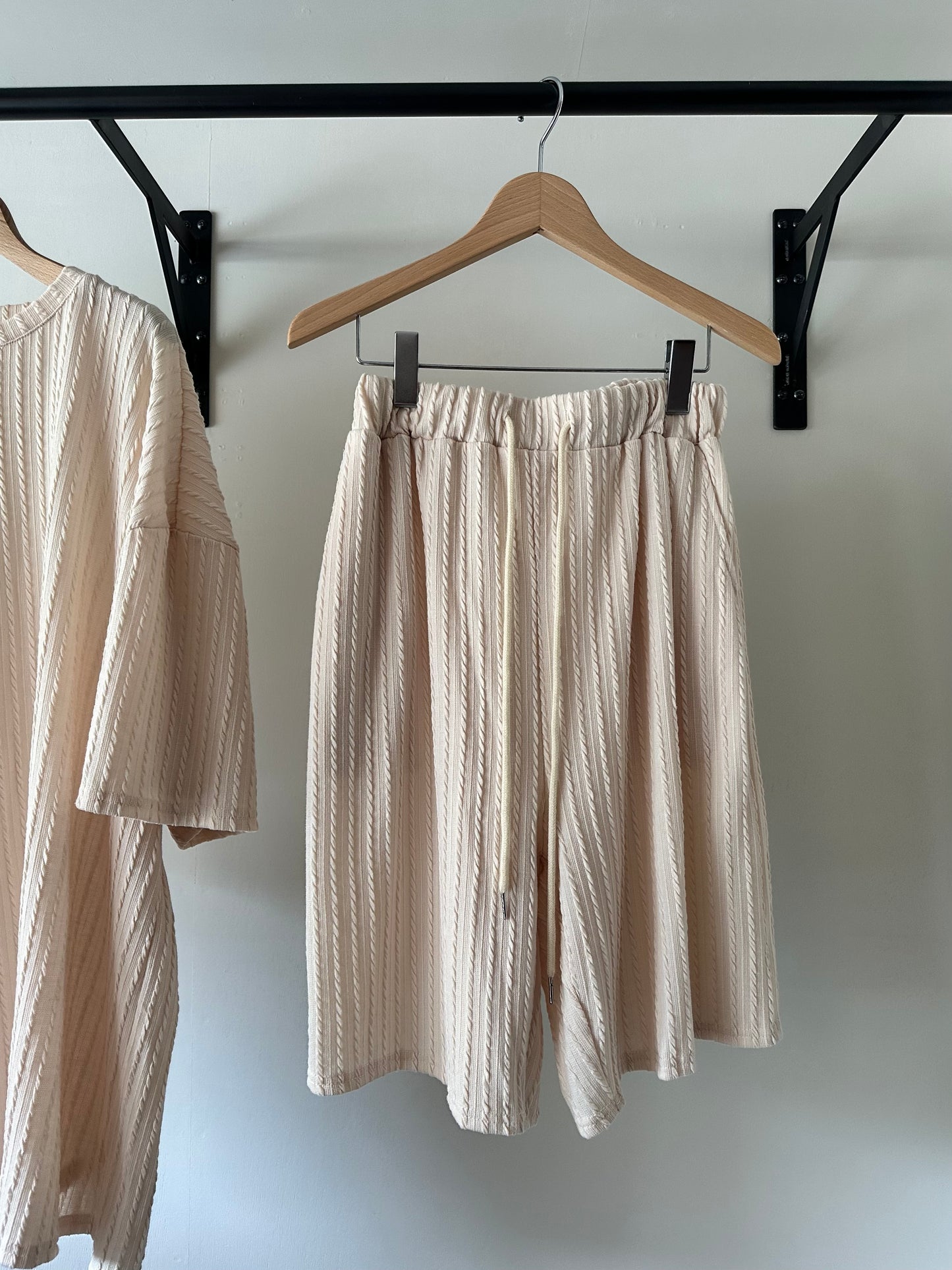 cable pattern two-piece(set)