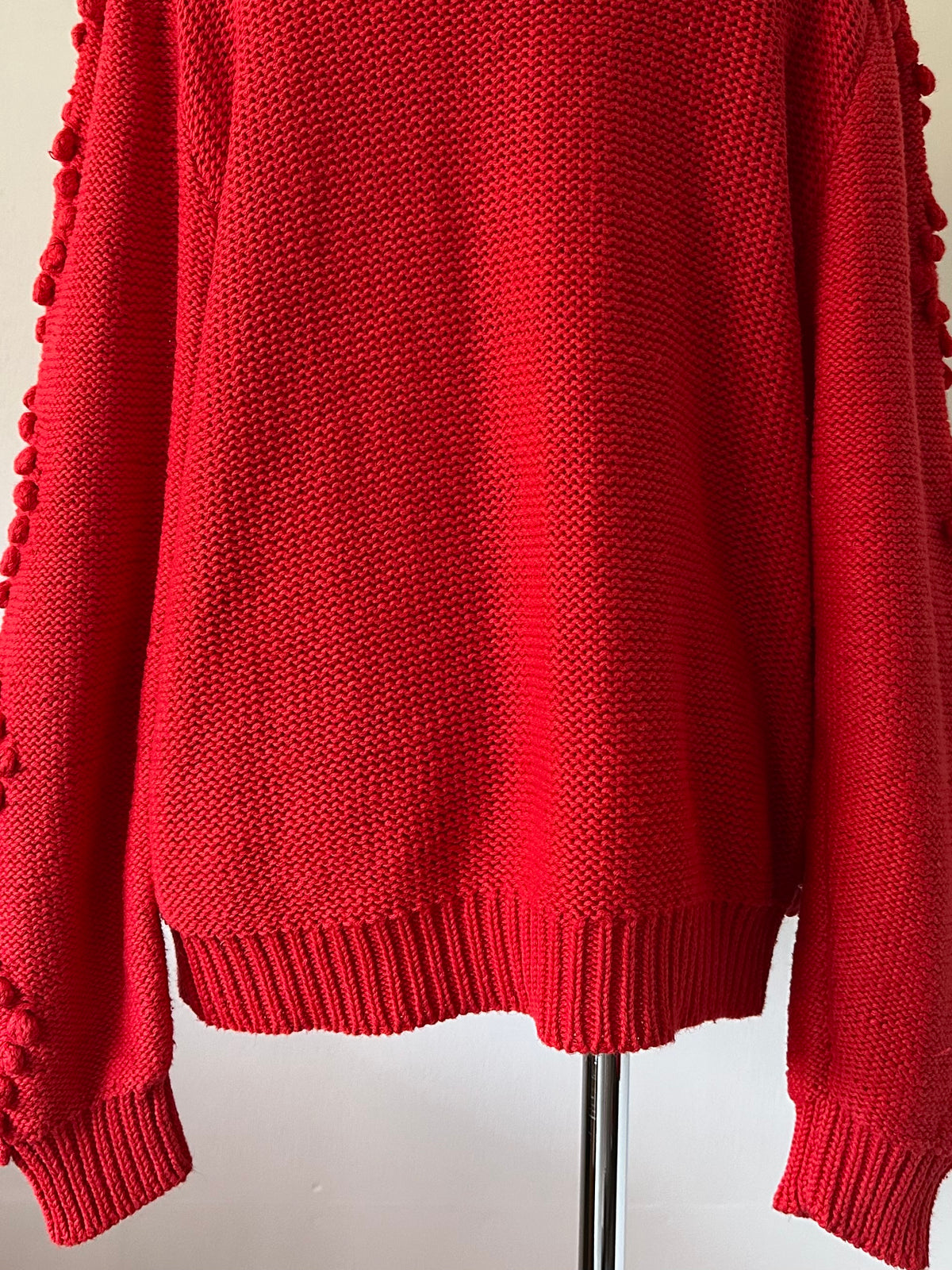 ribbon×flower knit sweater