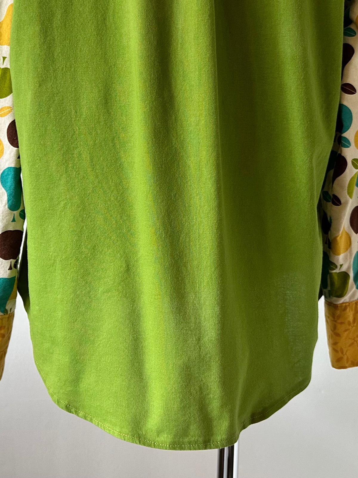 fruit leaves pattern shirt