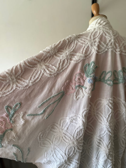 dolman sleeve chenille jacket