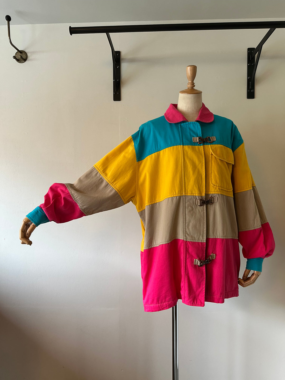 multicolored cotton jacket