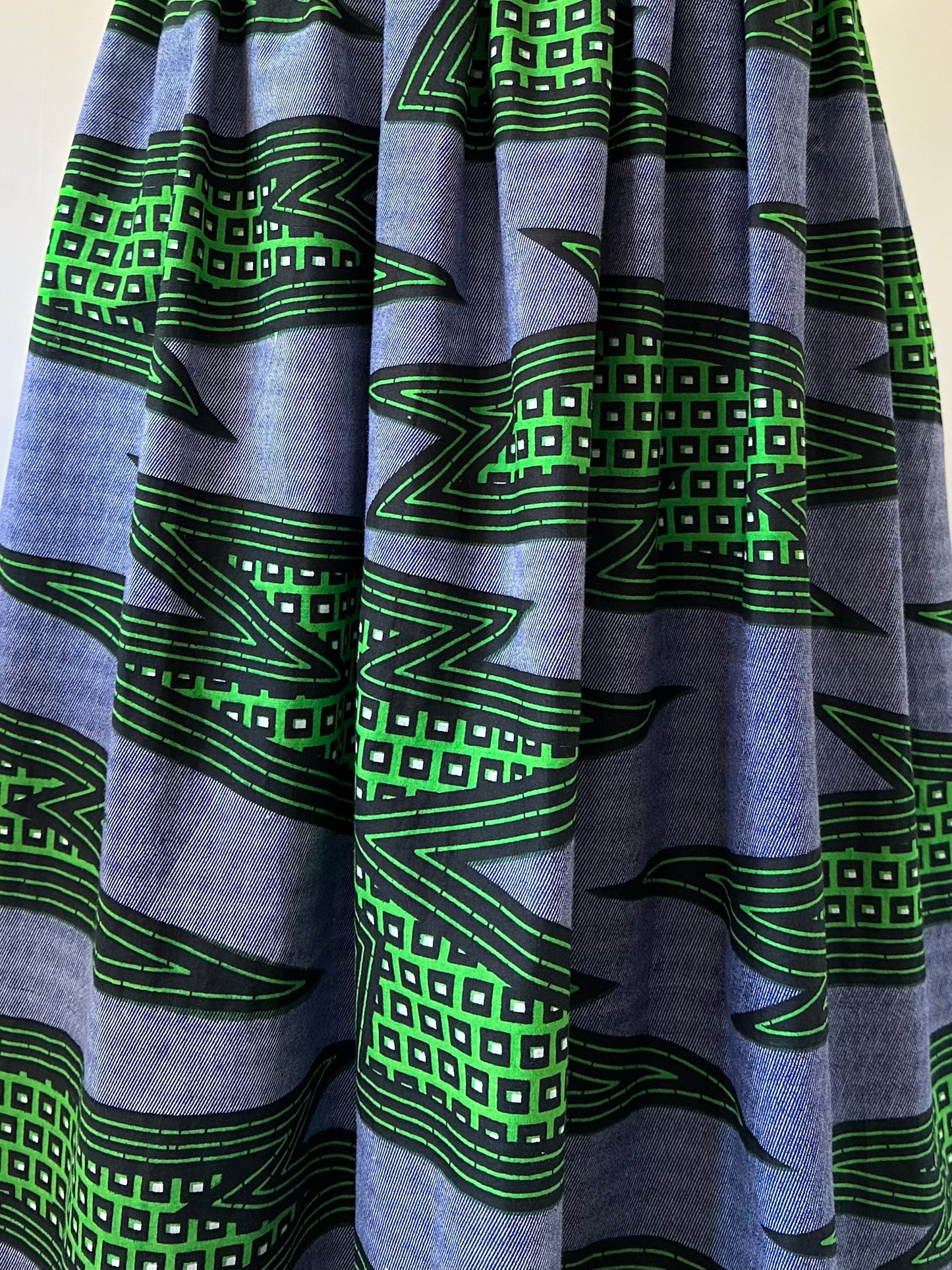 African print skirt