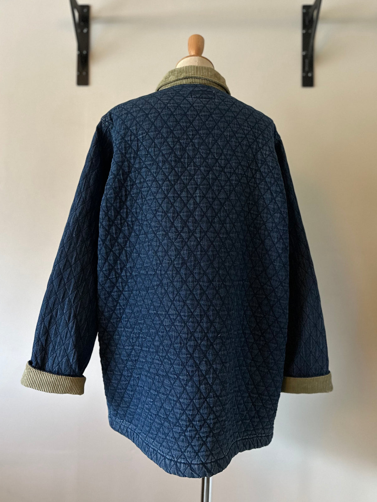 denim quilting jacket