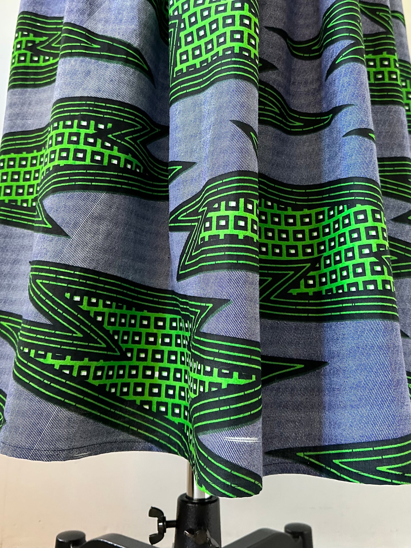 African print skirt
