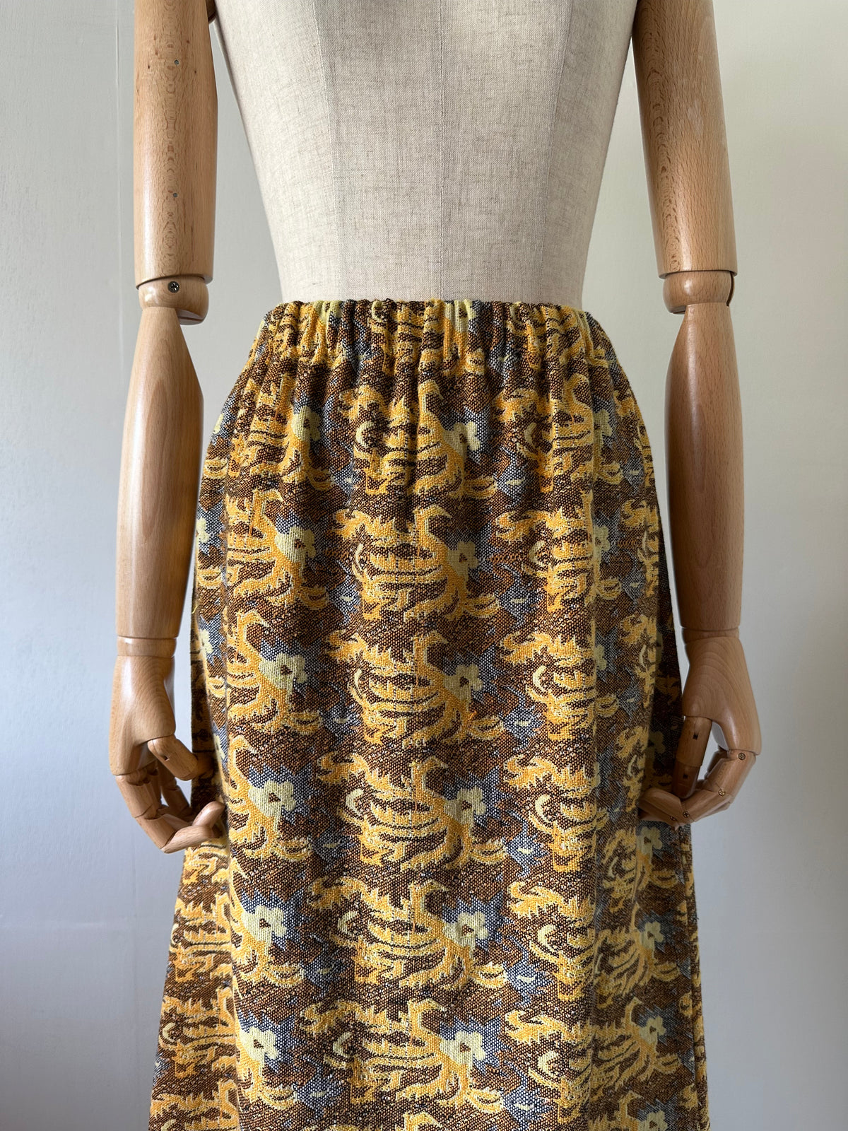woven maxi skirt