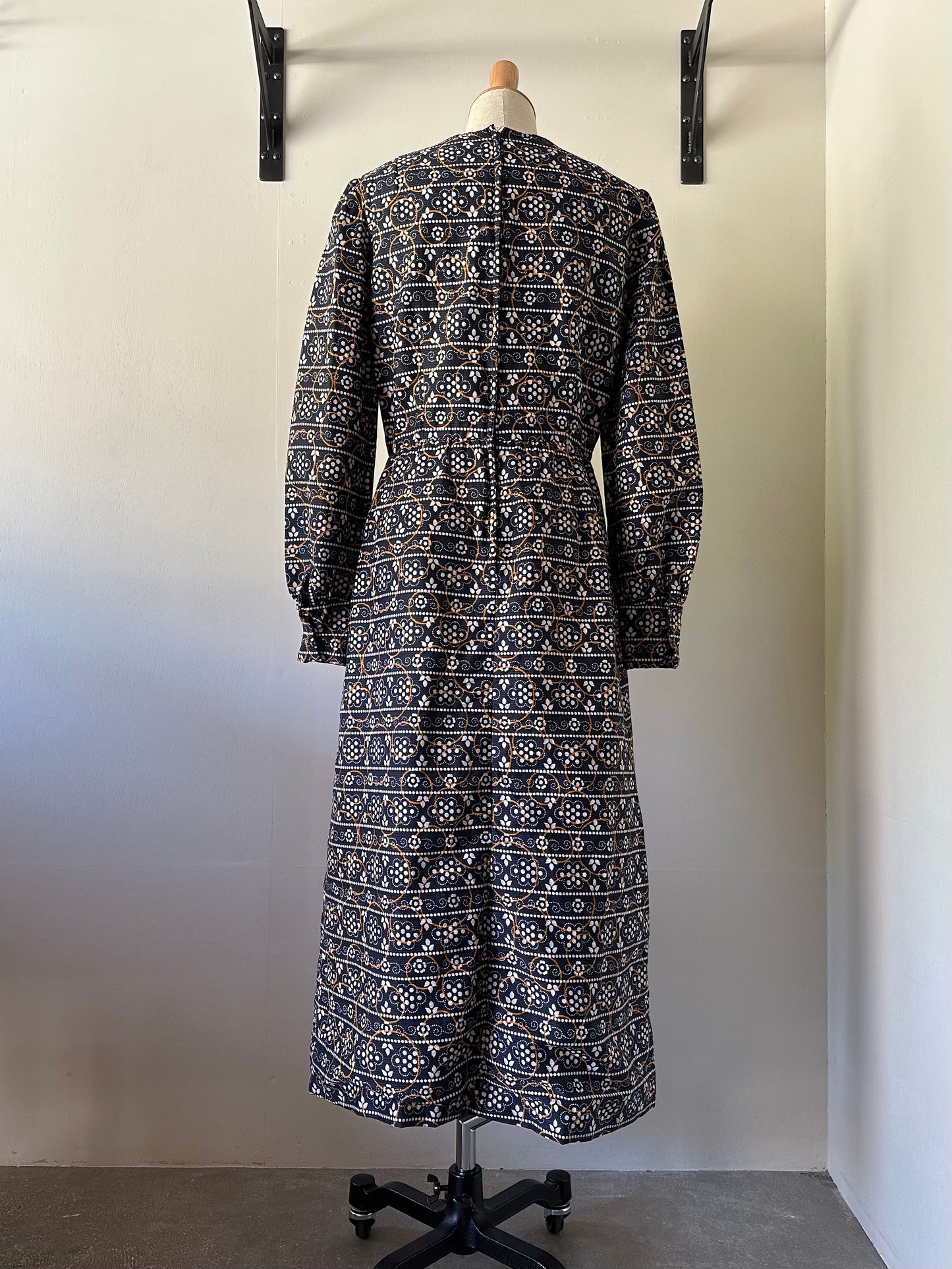60s rhinestone layered design dress
