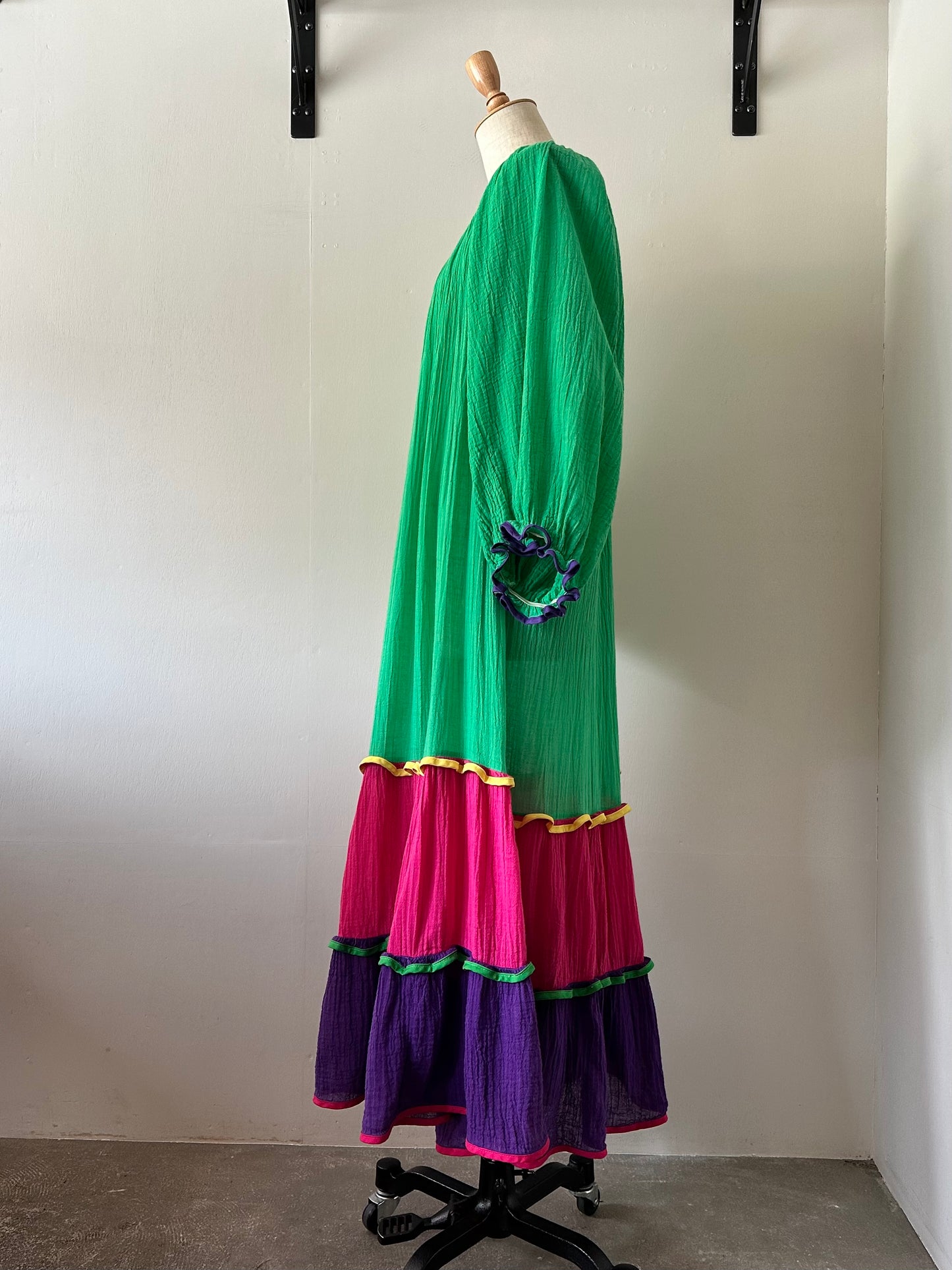 cotton tiered dress