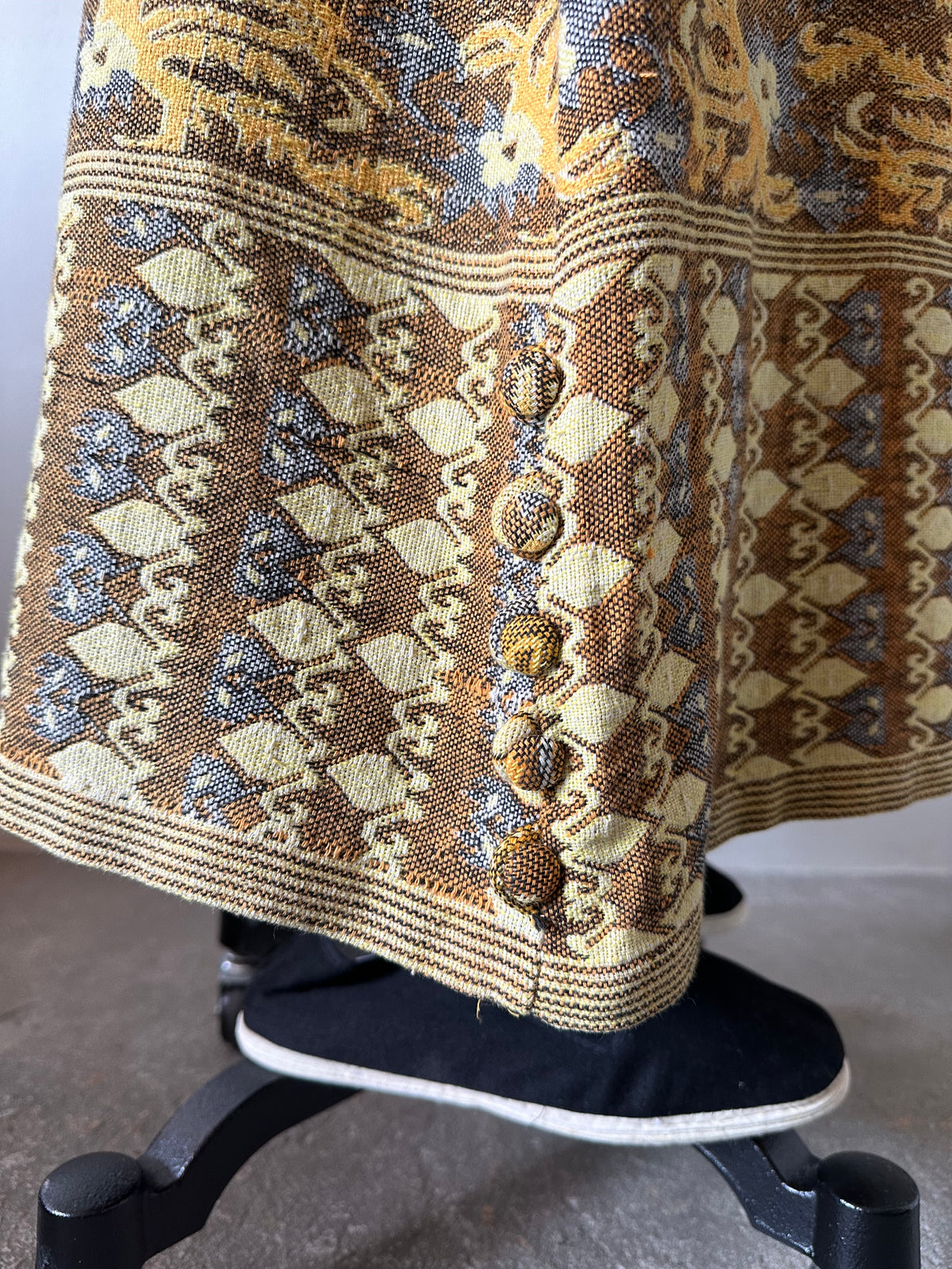 woven maxi skirt