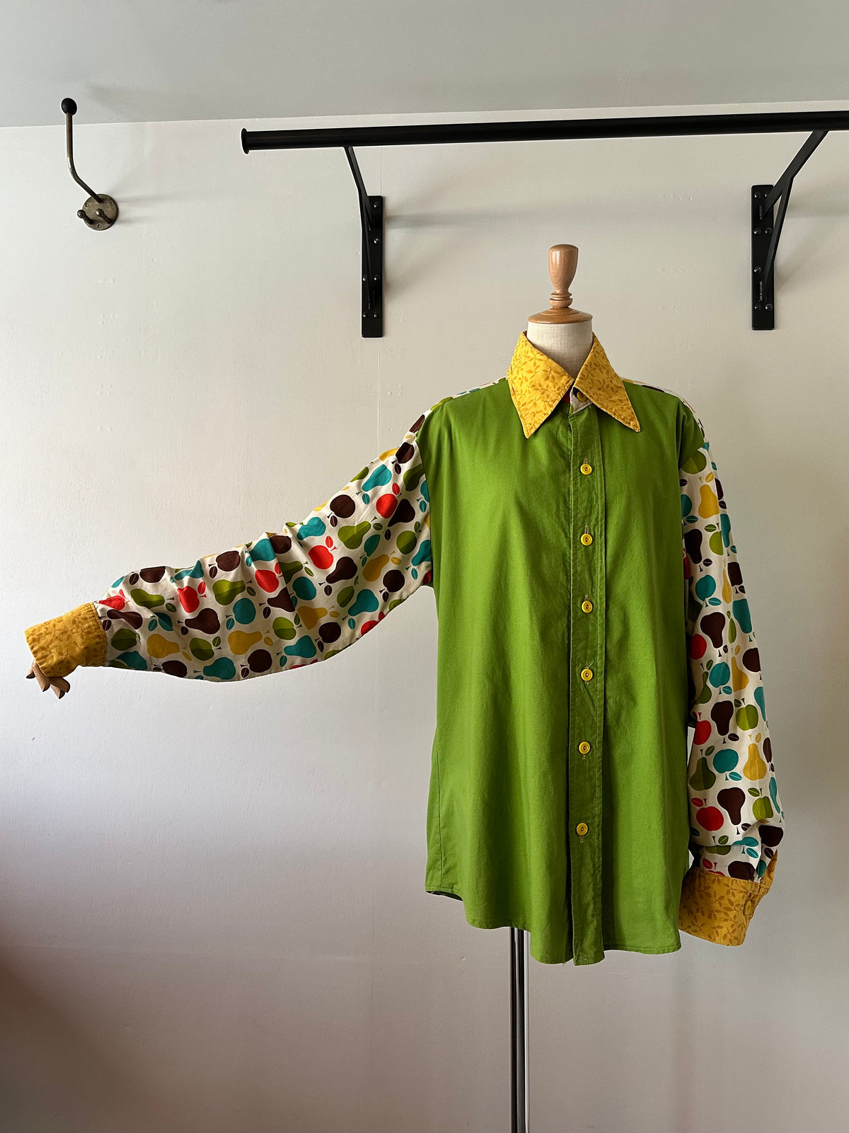 fruit leaves pattern shirt