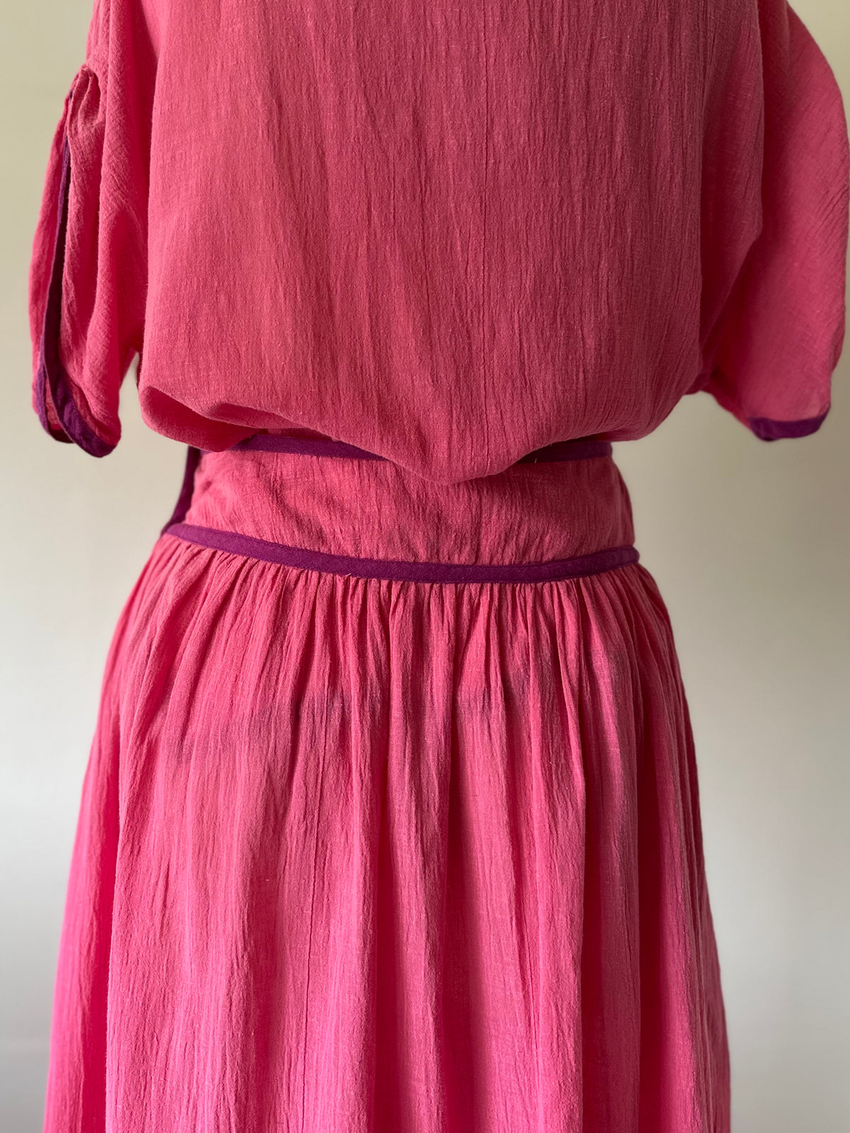 flower appliqué two-piece(set)